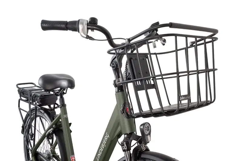 Lindebjerg 28'' Elcykel Shopper Deluxe - Mat Grøn