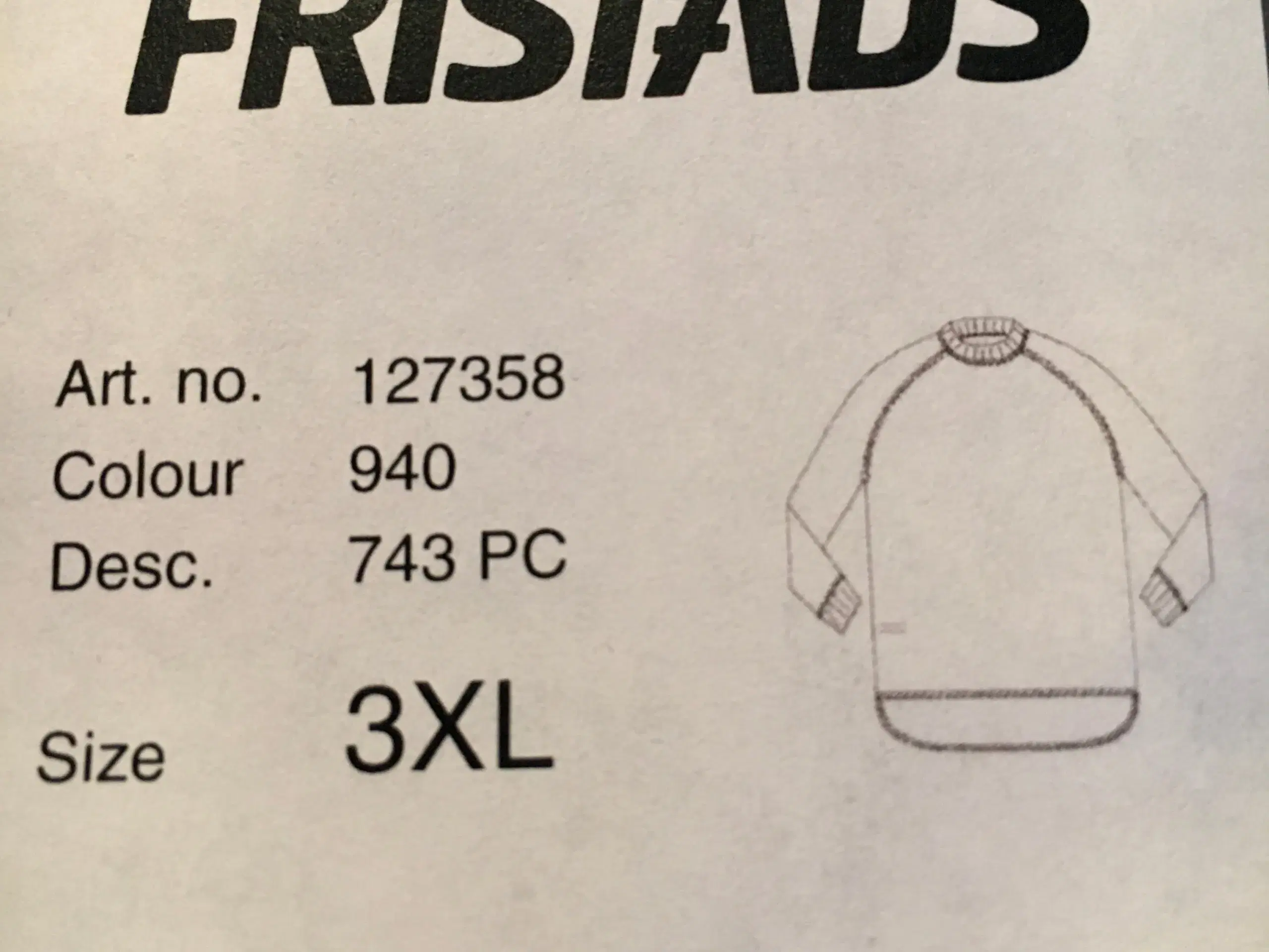 Fristads langærmet t-shirt str 3XL