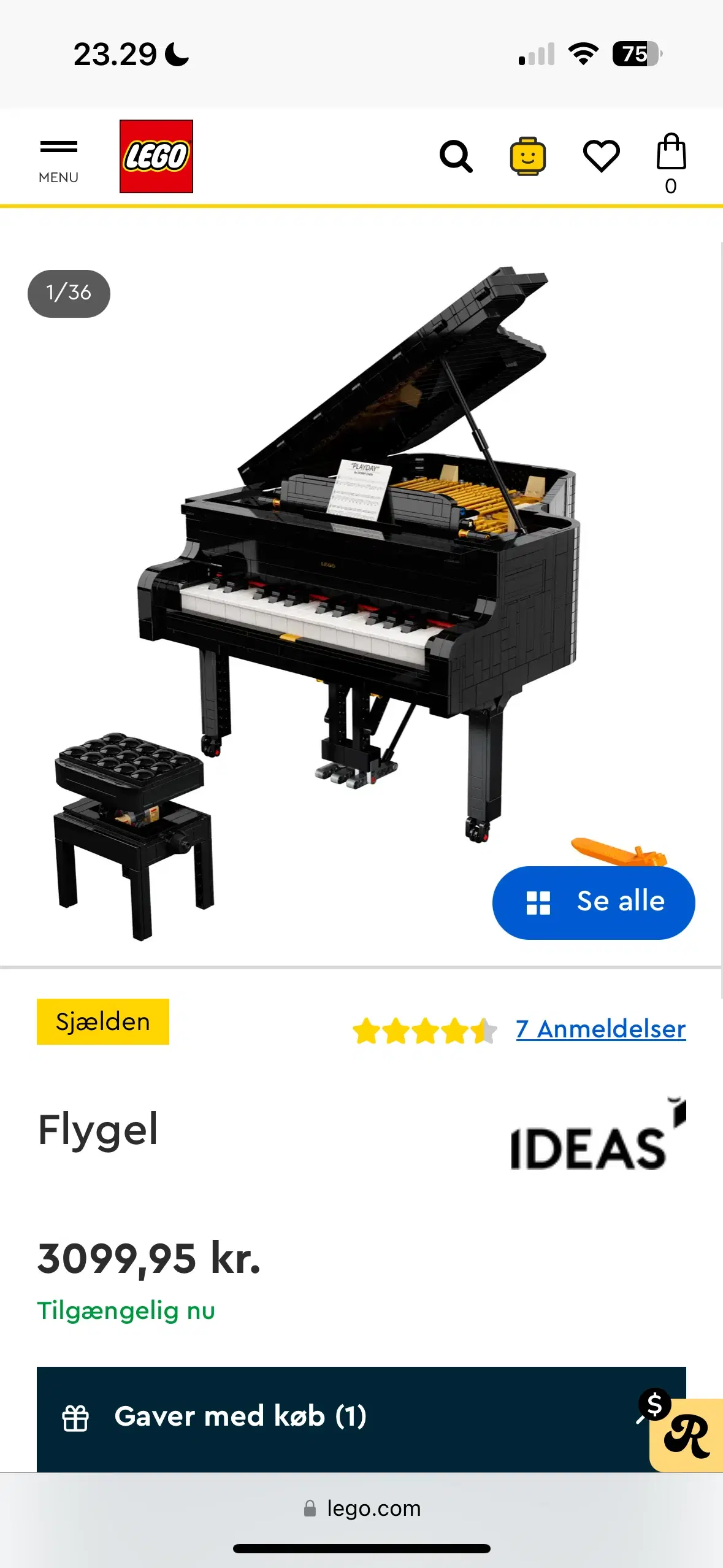 Lego Ideas 21323 Grand Piano