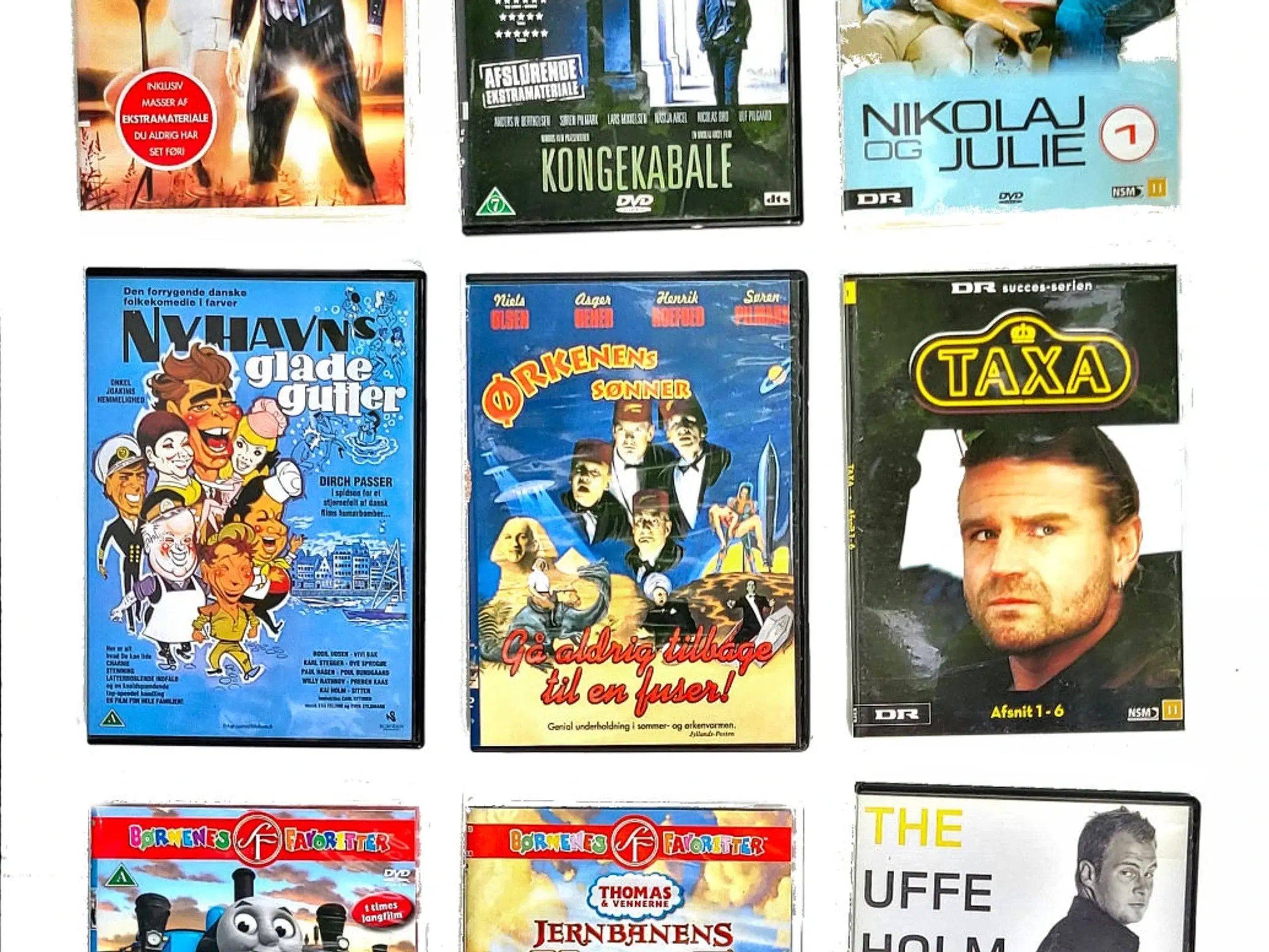 54 DVD Danske Film Tegnefilm og Serier