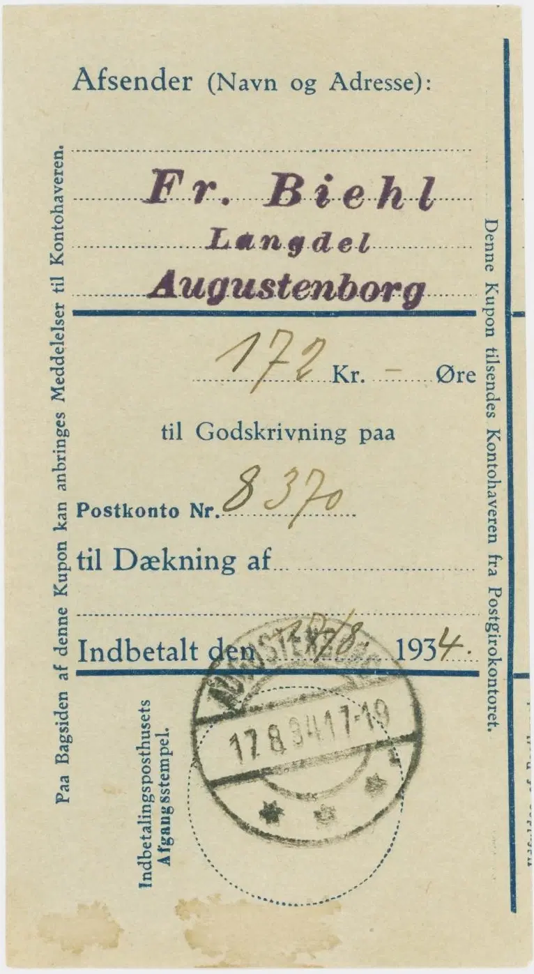 Augustenborg Brotypestempel