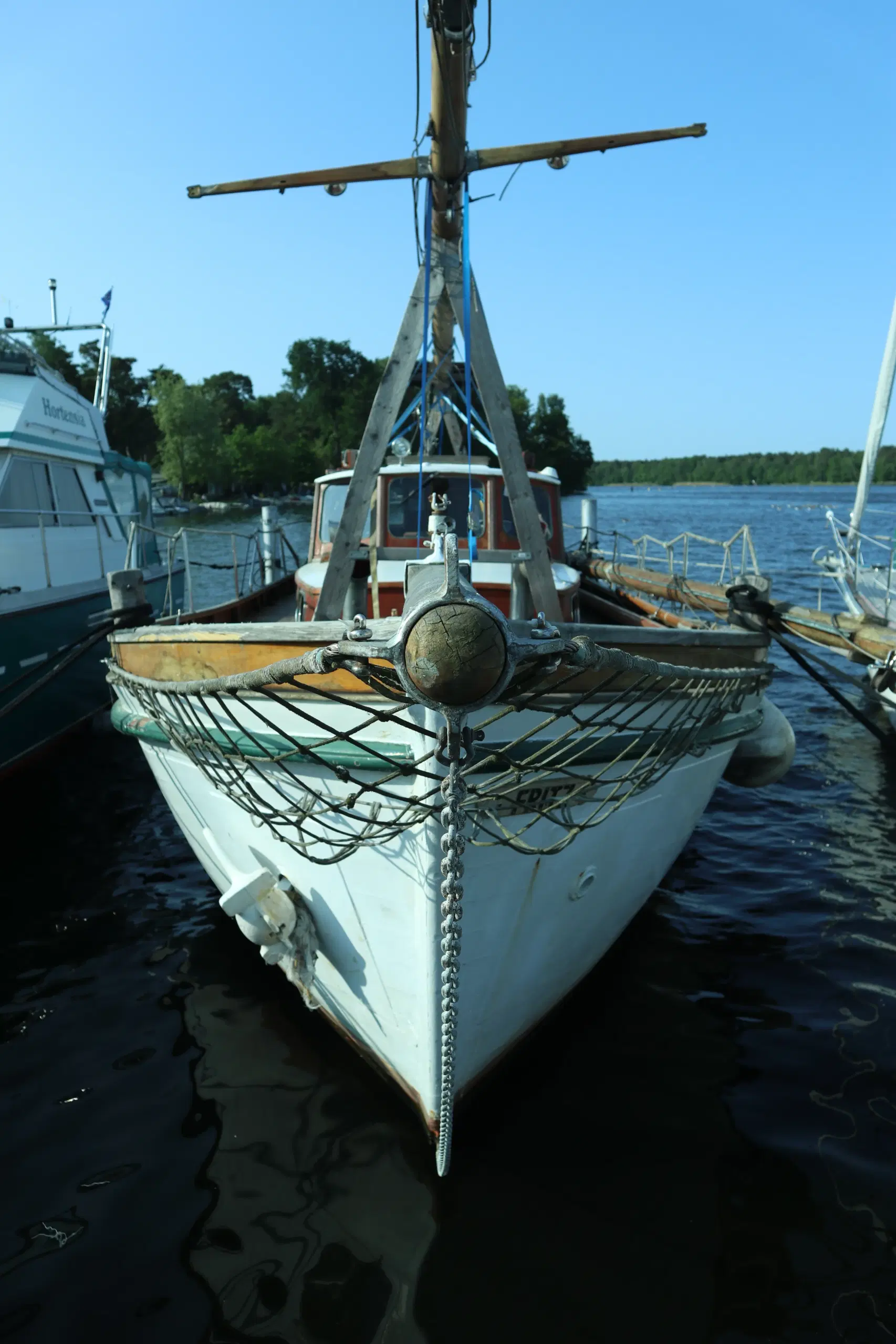 Two-master motor sailboat oak rarity! Berlin