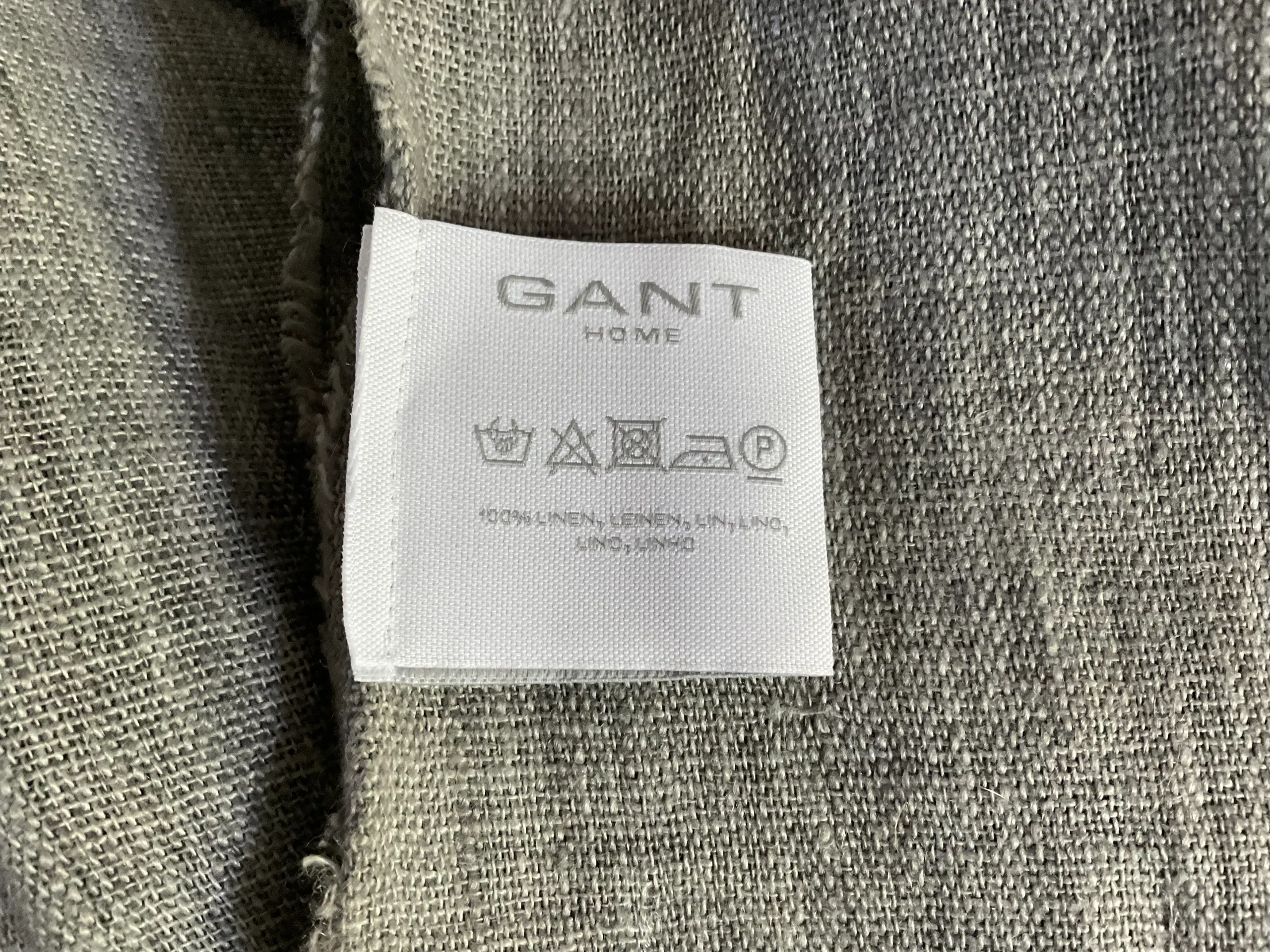 Gant plaid i 100% hør