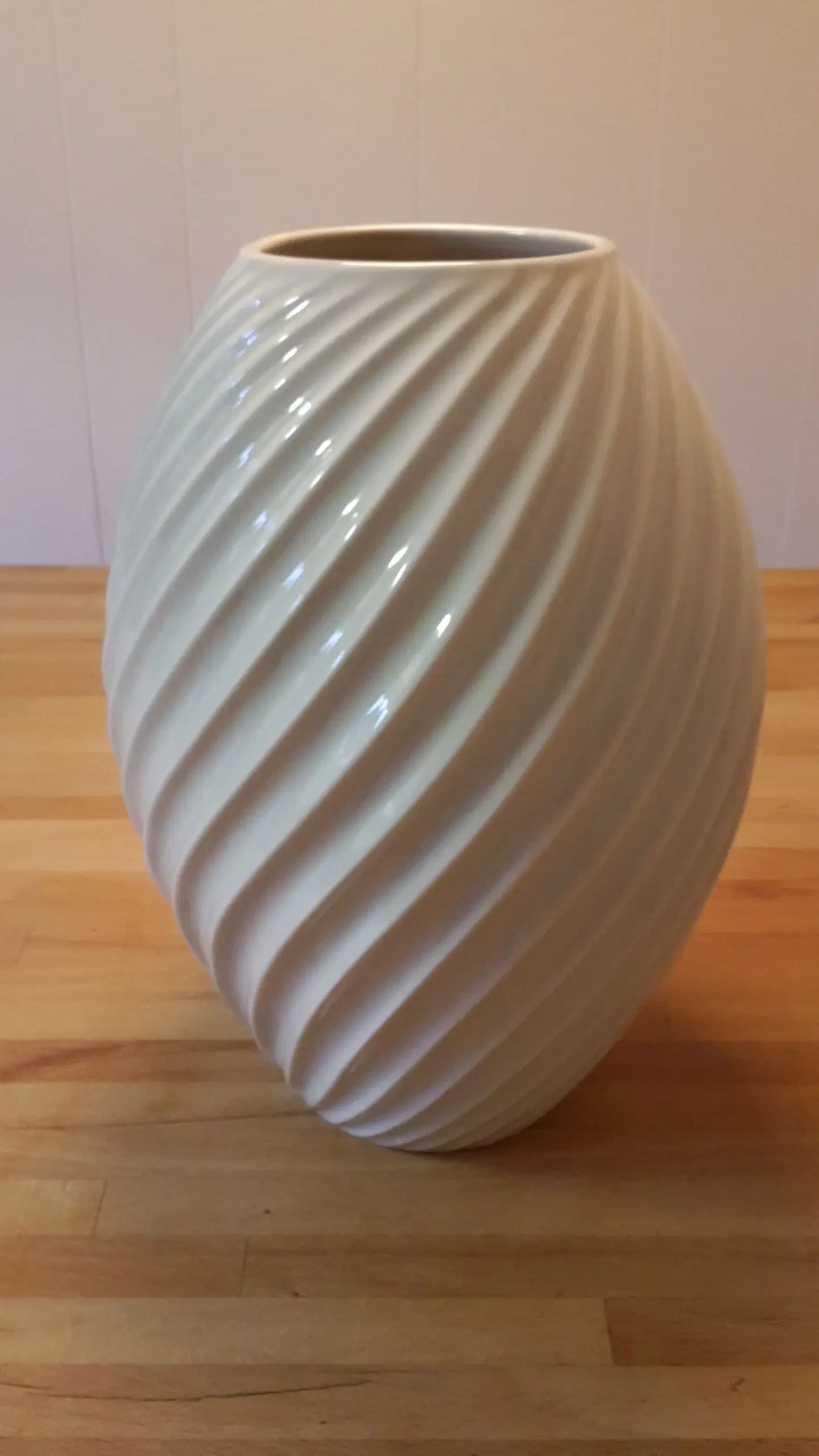 MORSØ RIVER hvid vase 26 cm