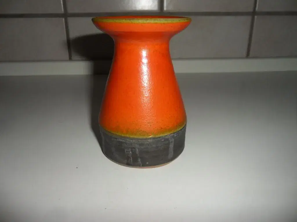 Retro Vase / Lysestage 2 stki stentøj forsk