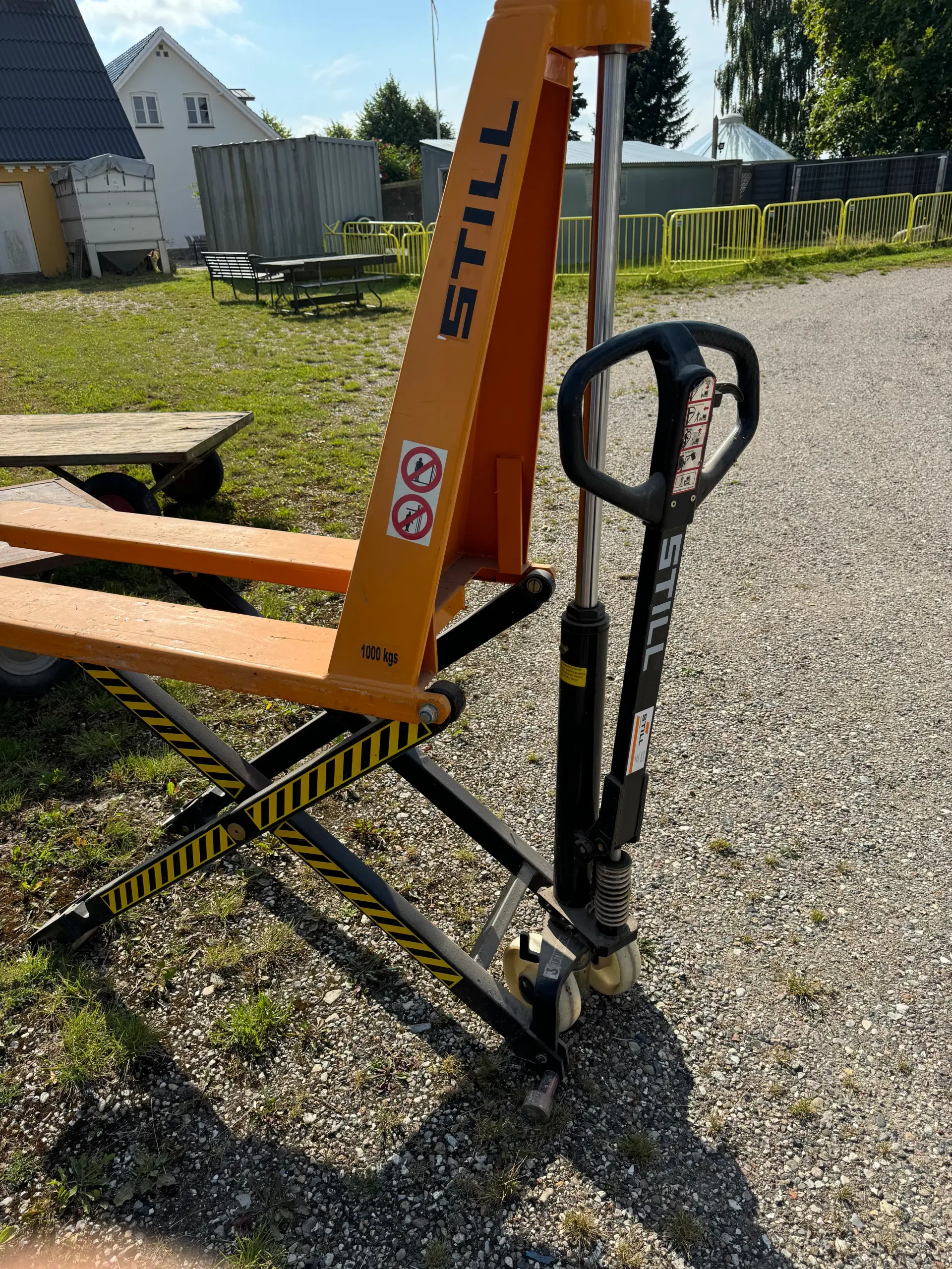 Palleløfter arbejdsbord 80 cm høj