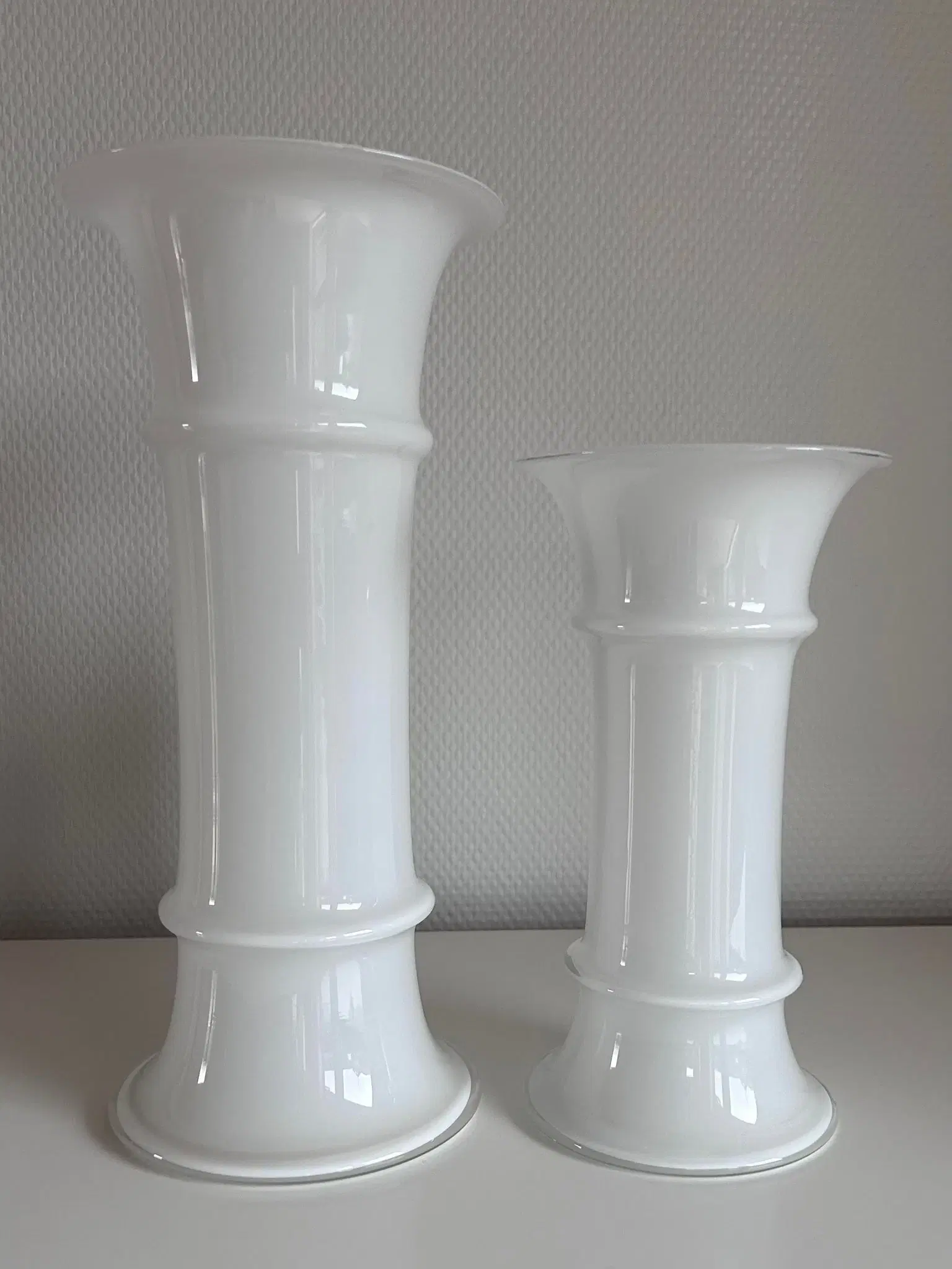 Holmegaard MB vase 2 stk H: 305 og H: 225 cm