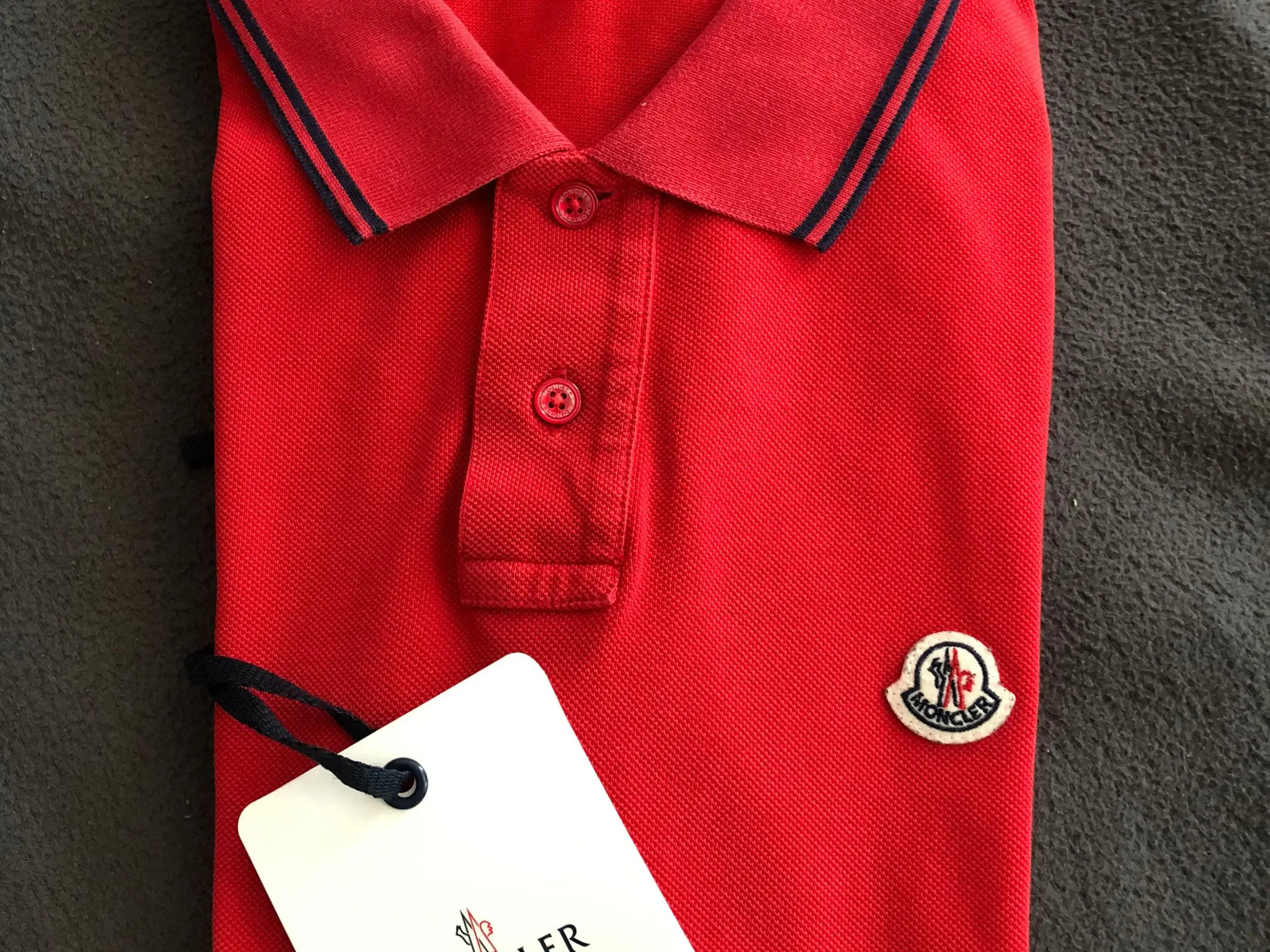 Moncler i rød Polo t-shirt