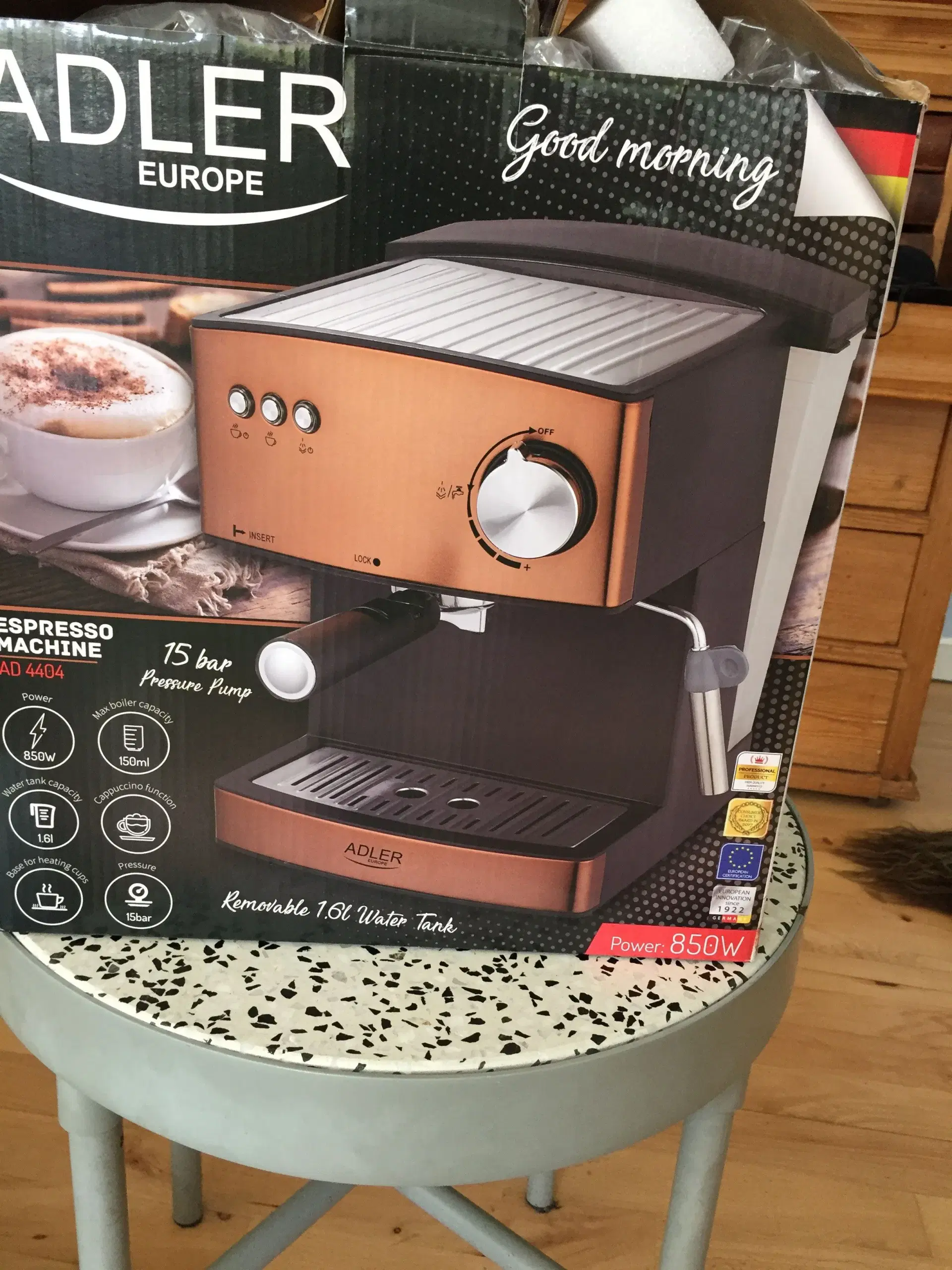 Espresso maskine bryg 9 forskellige kopper