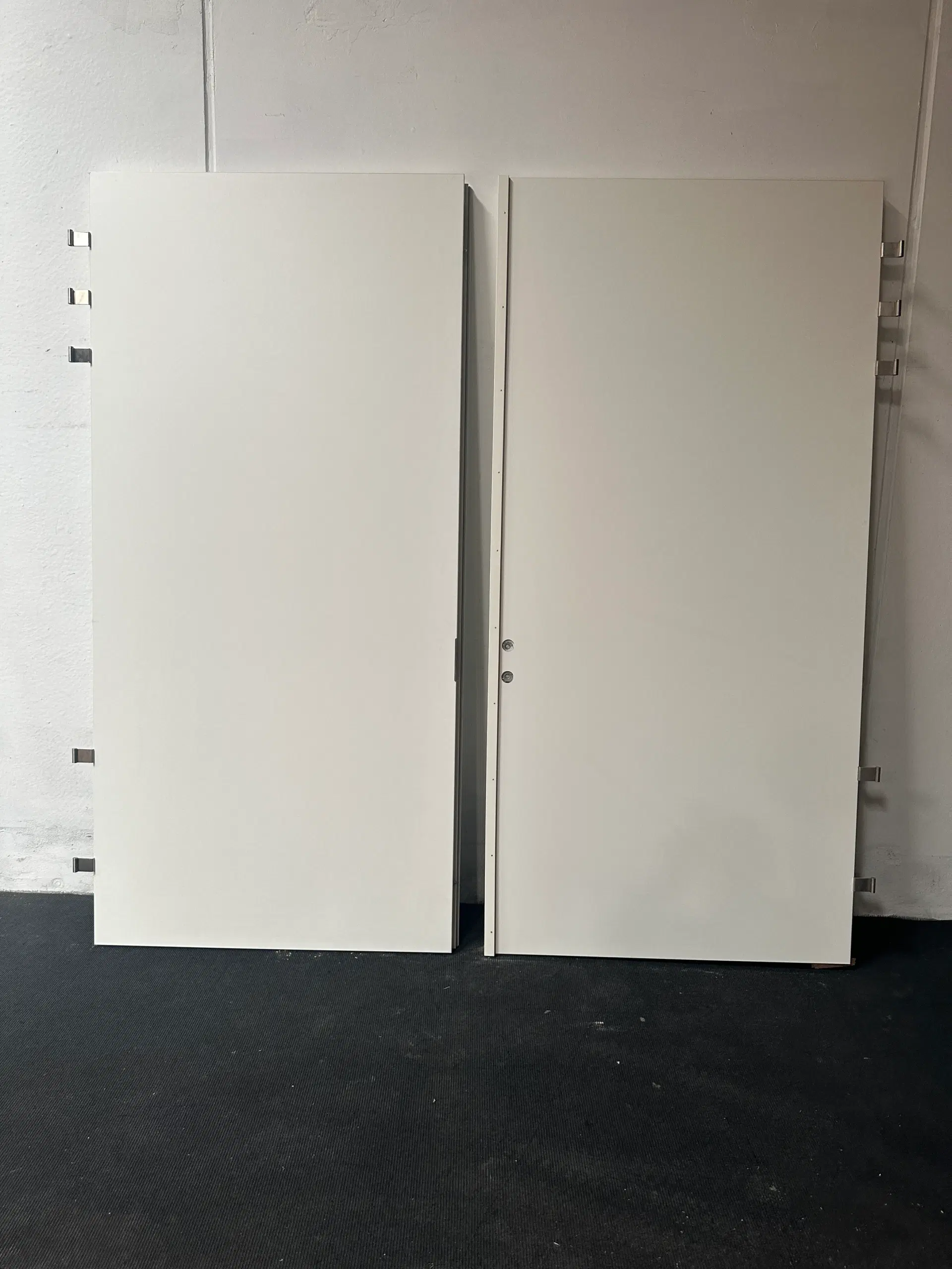 Nordicdoor massiv indvendig dobbelt dør bd60 db30 melamin 2520x2652mm hvid