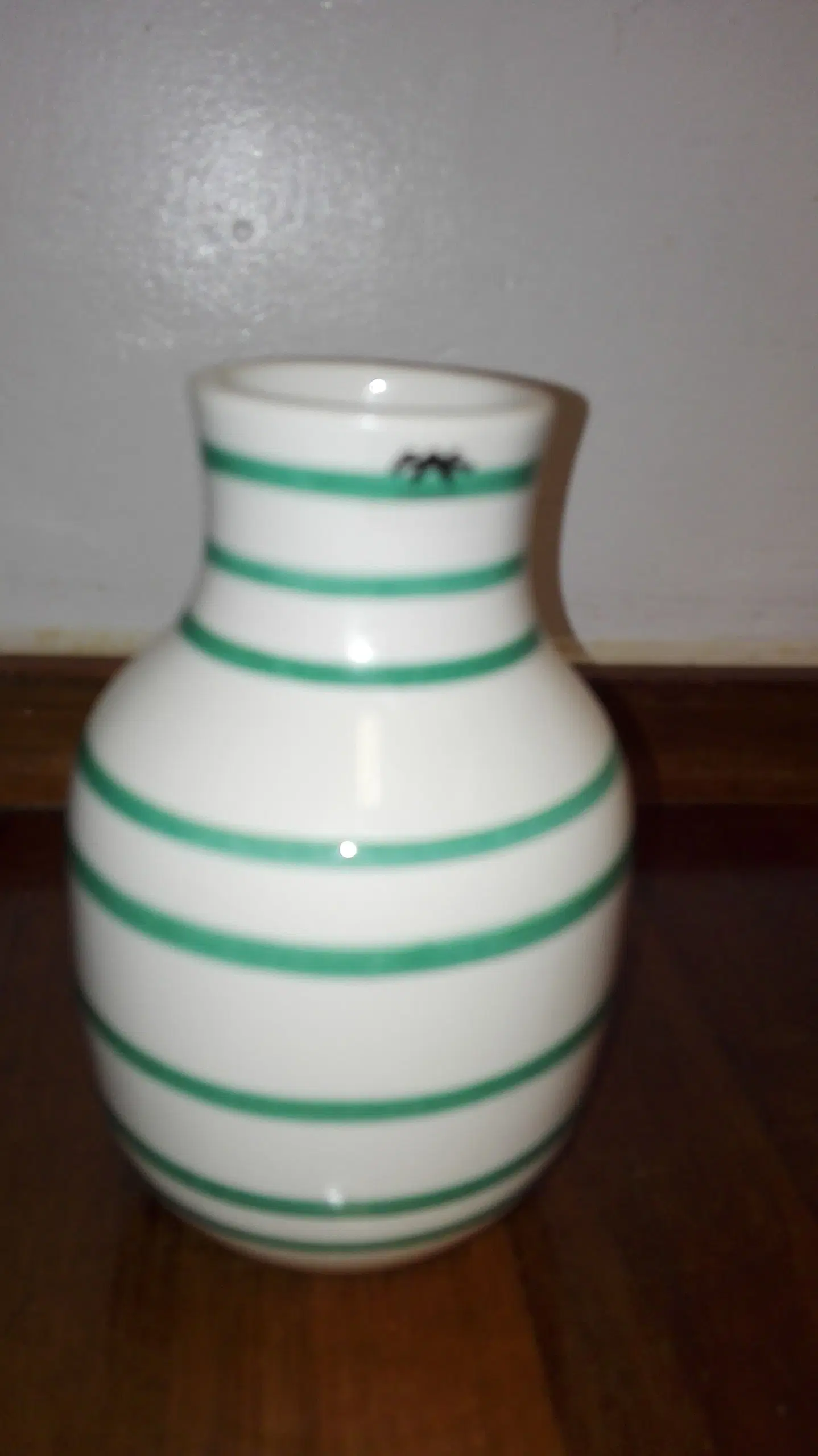 Kähler vase 125 cm smalle striber