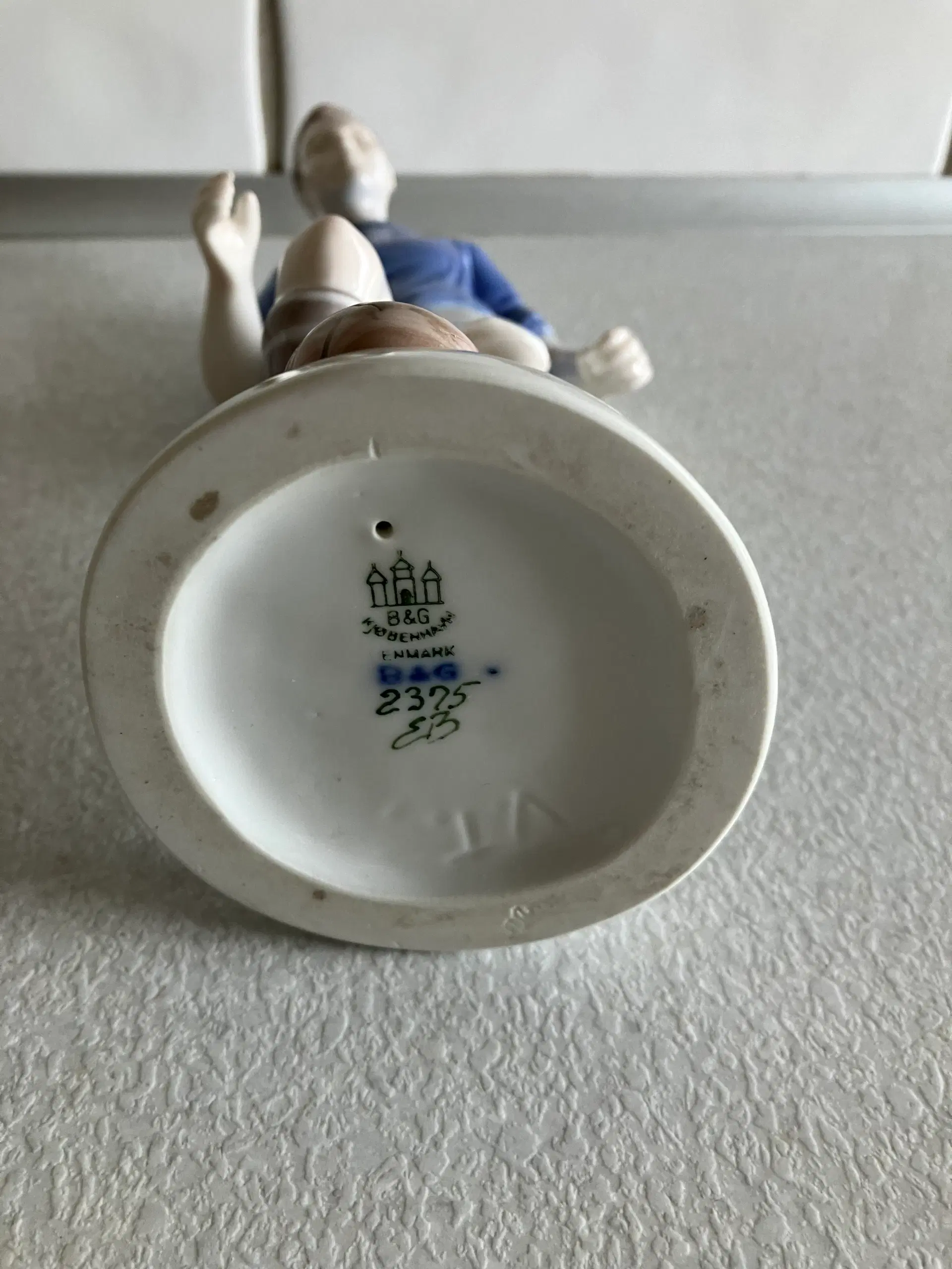 Fodboldspiller i fra BG porcelæn fejlfrit designe