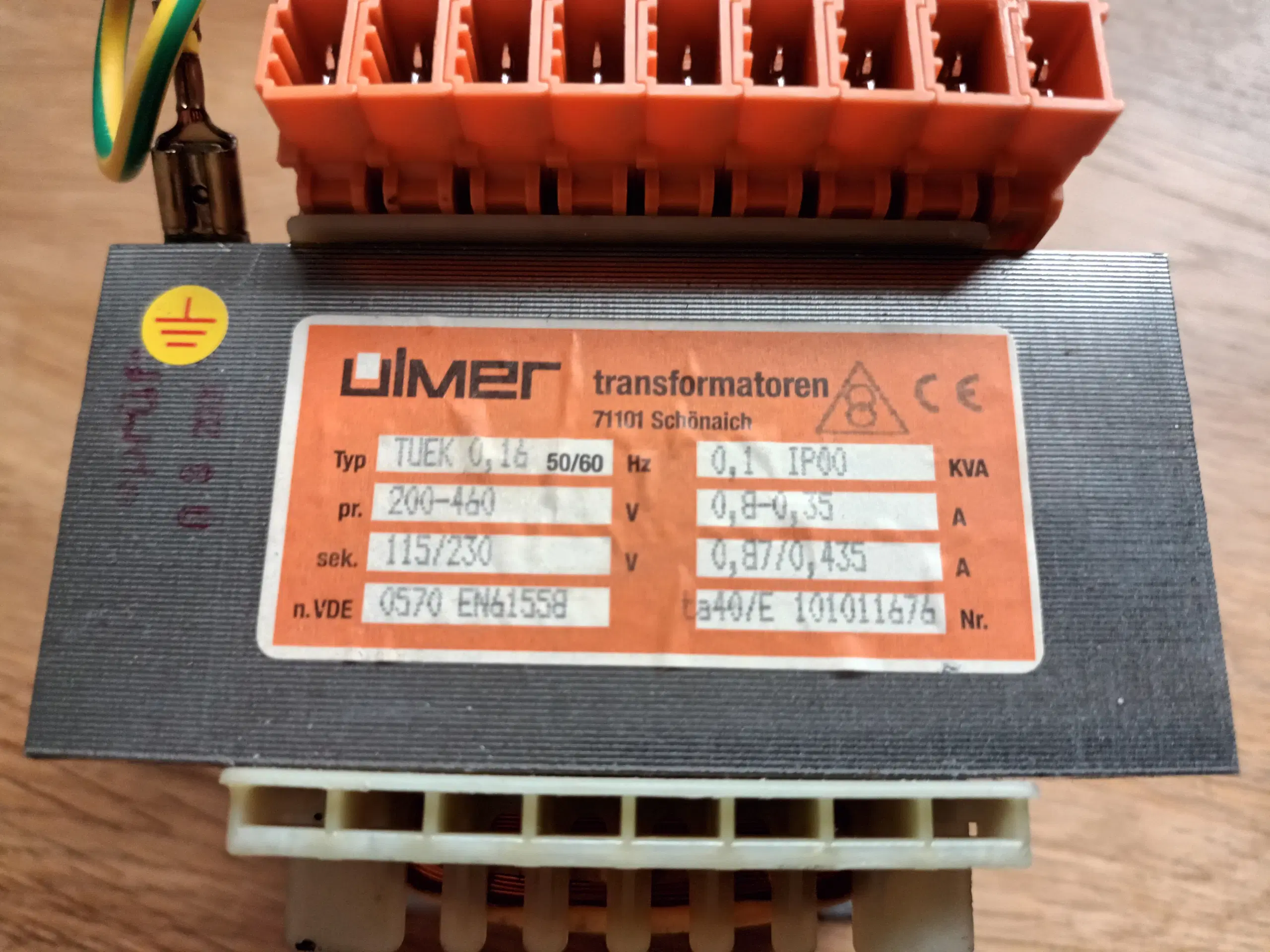 Transformator 200/230/240/400/460V til 115/230V