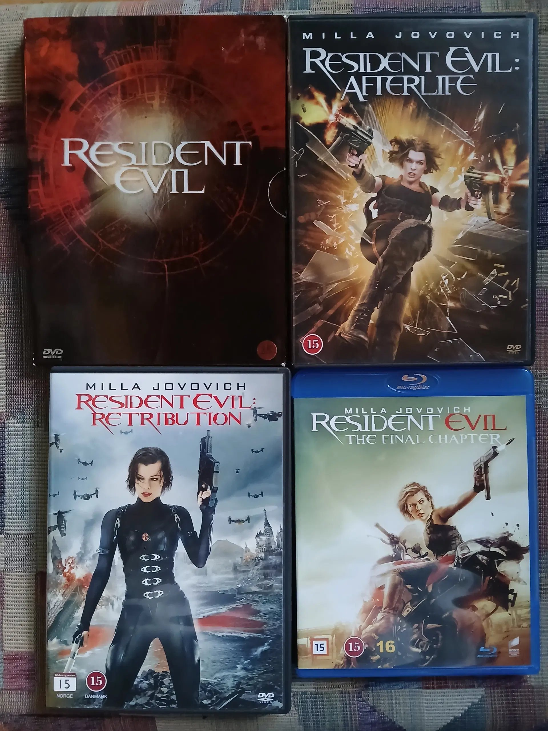 Resident Evil dvd og Blu-ray