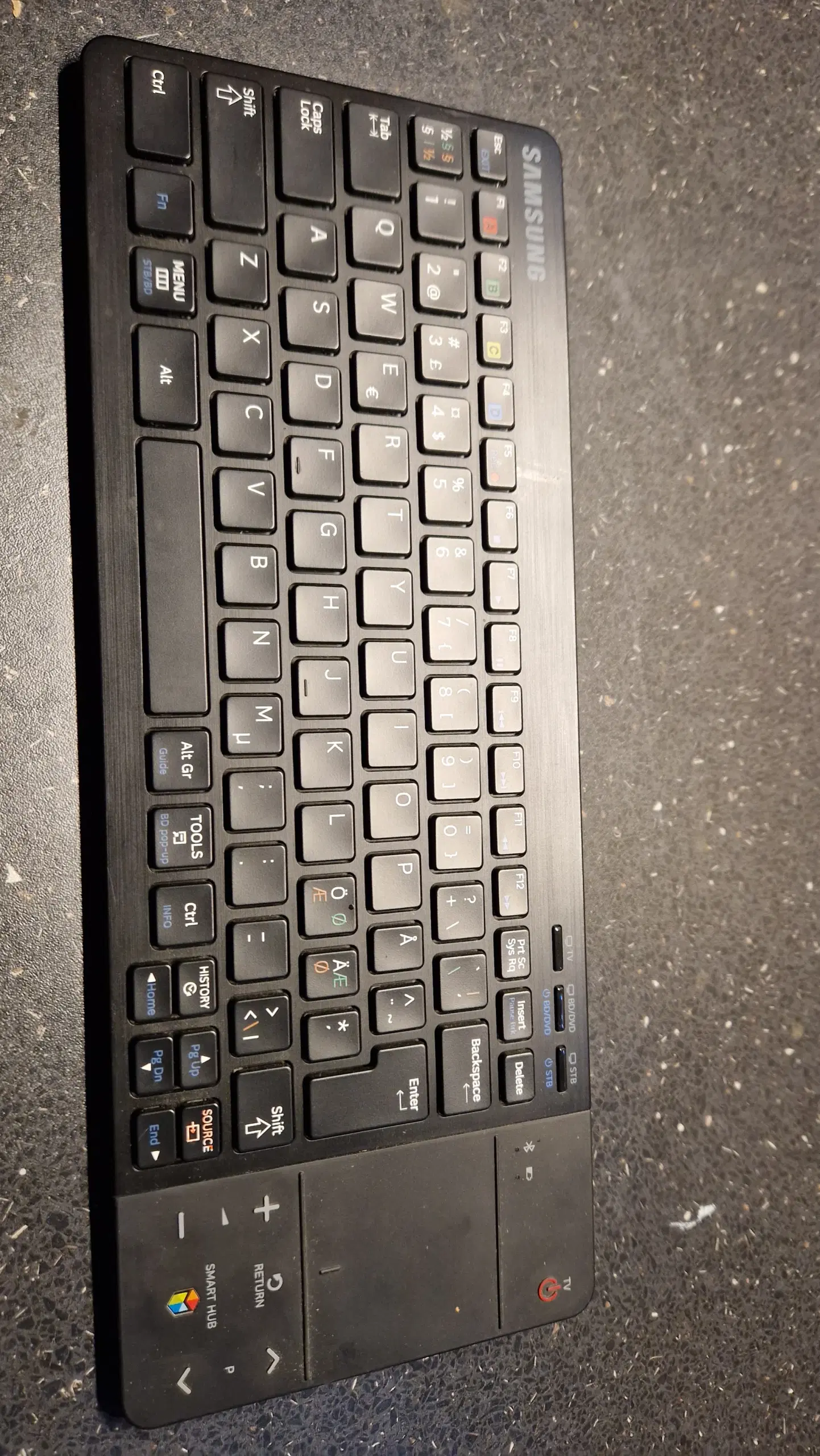 Tastatur til Samsung TV