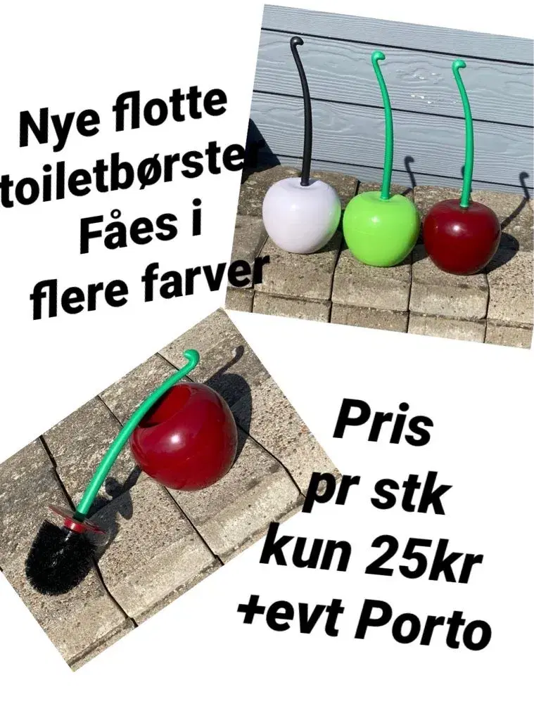 Ny flot toiletbørste fåes i flere farver