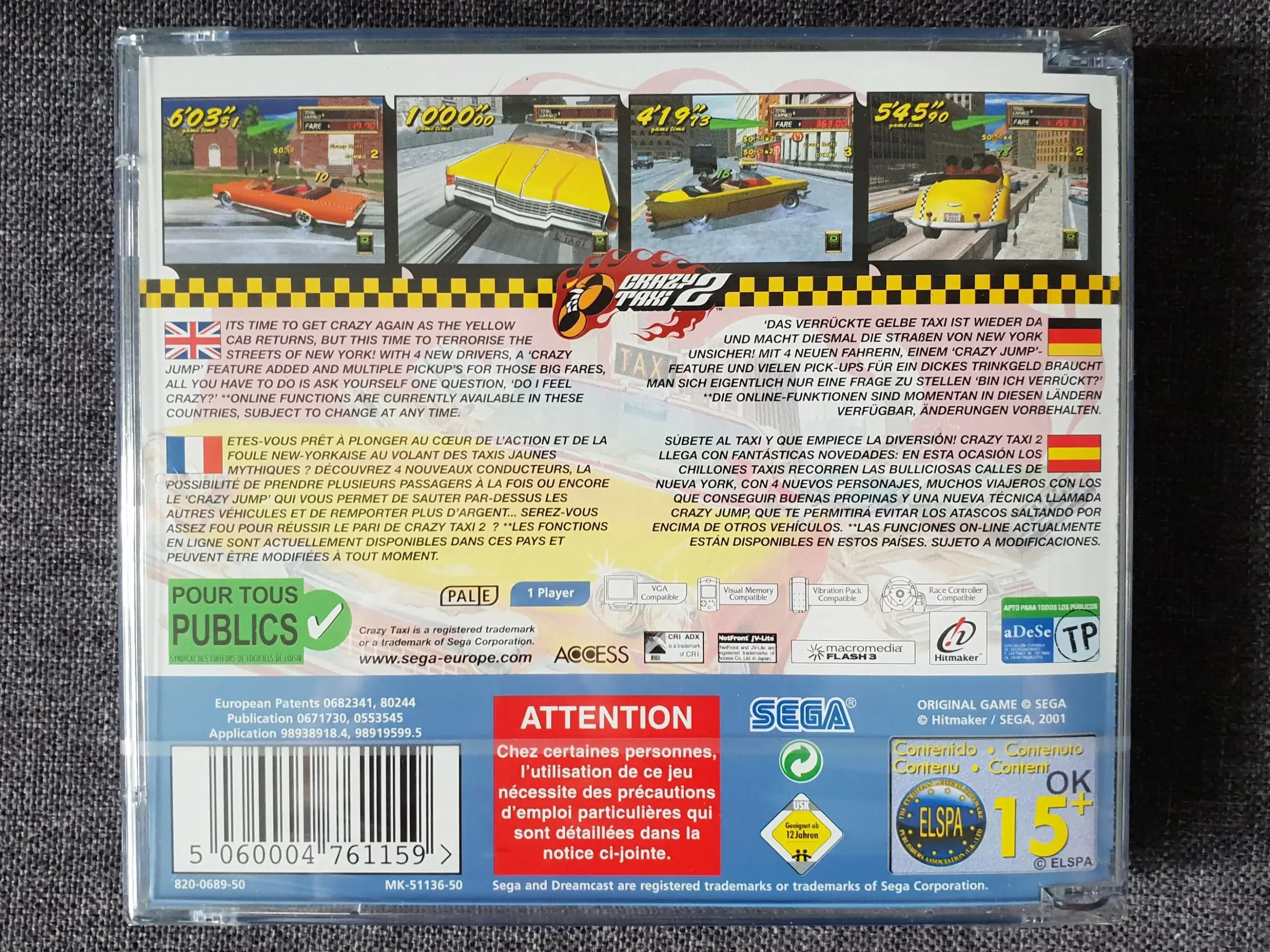 Crazy Taxi 2 (Sealed) Sega Dreamcast