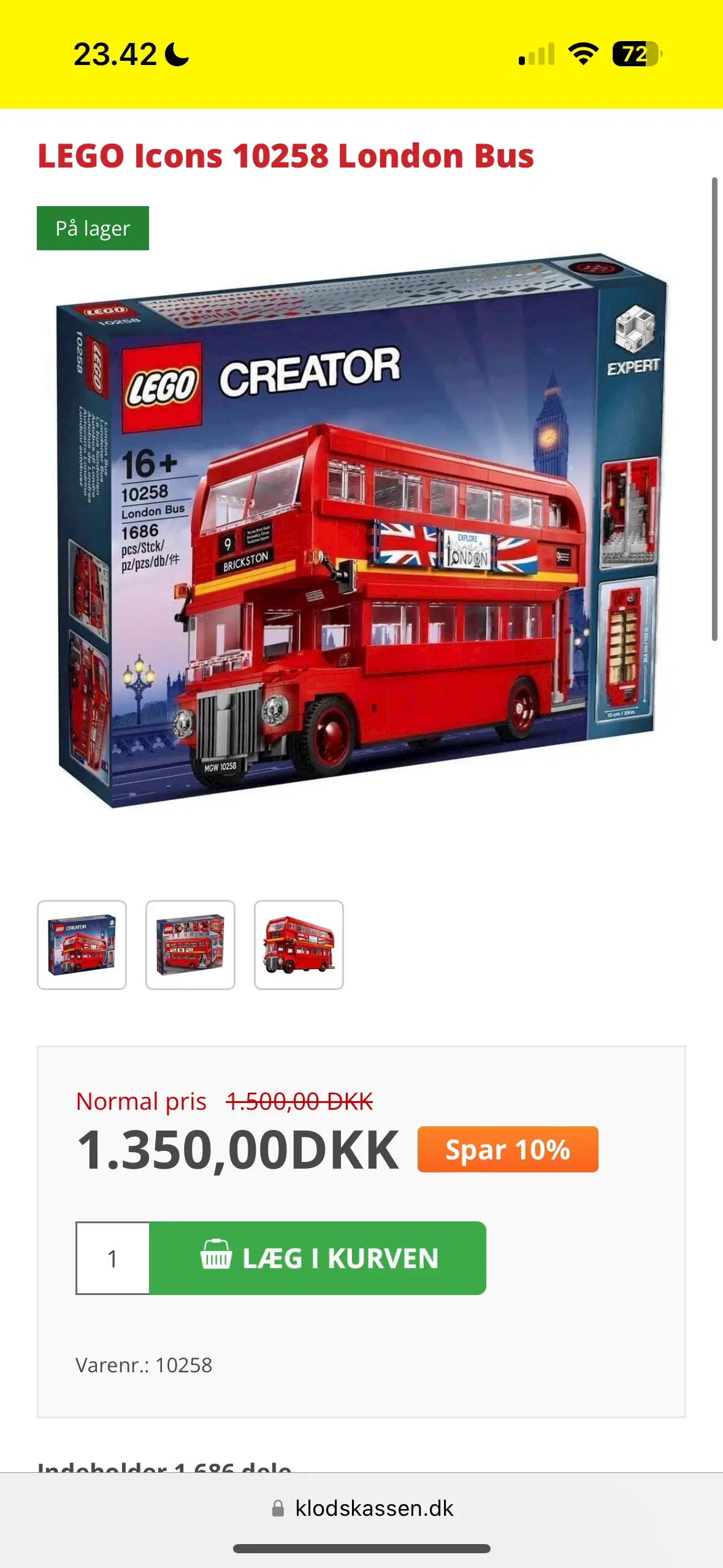 Lego Creator Expert 10258 London Bus