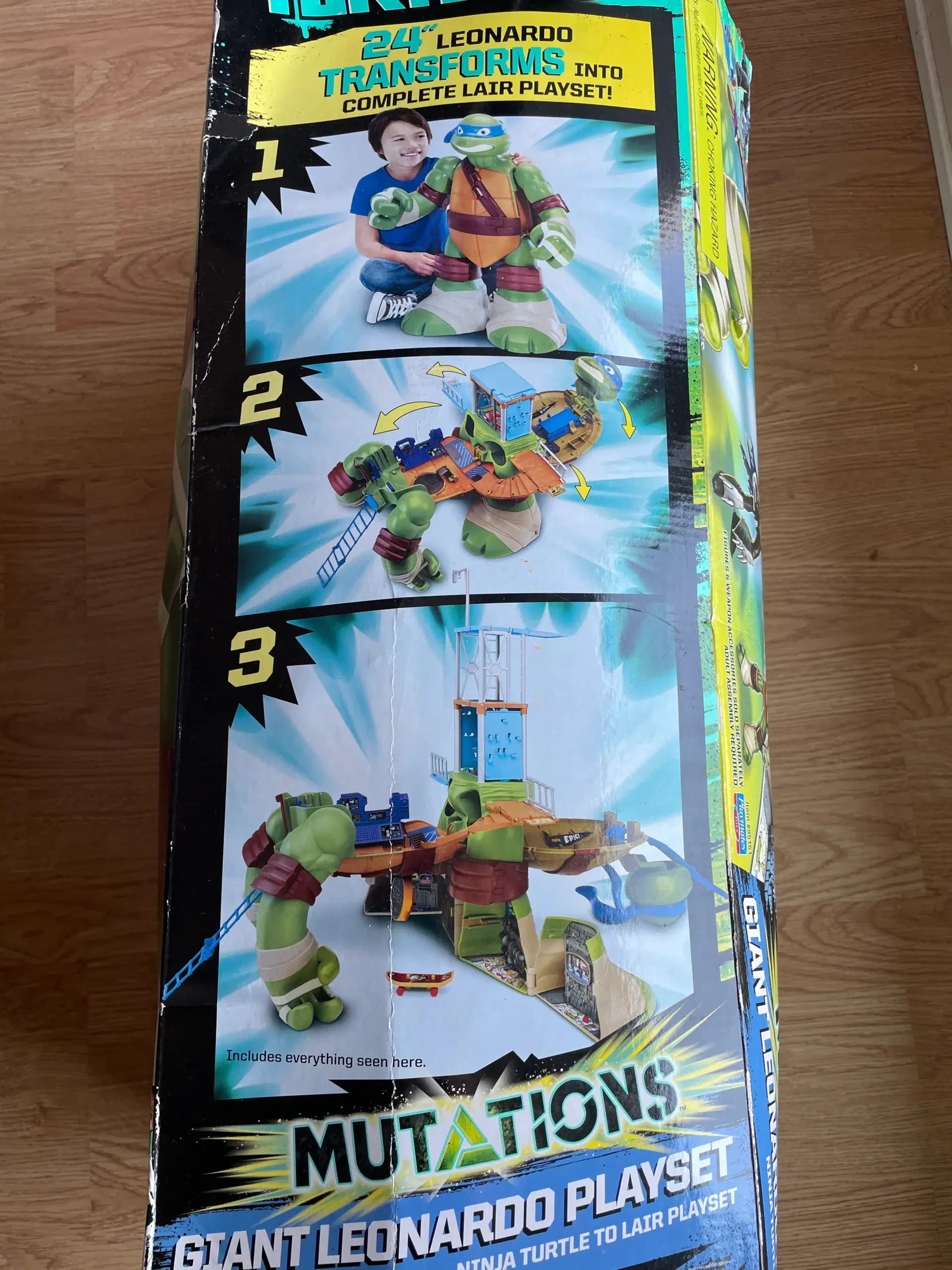 Stor Leonardo Mutant Ninja Turtles Playset m æske