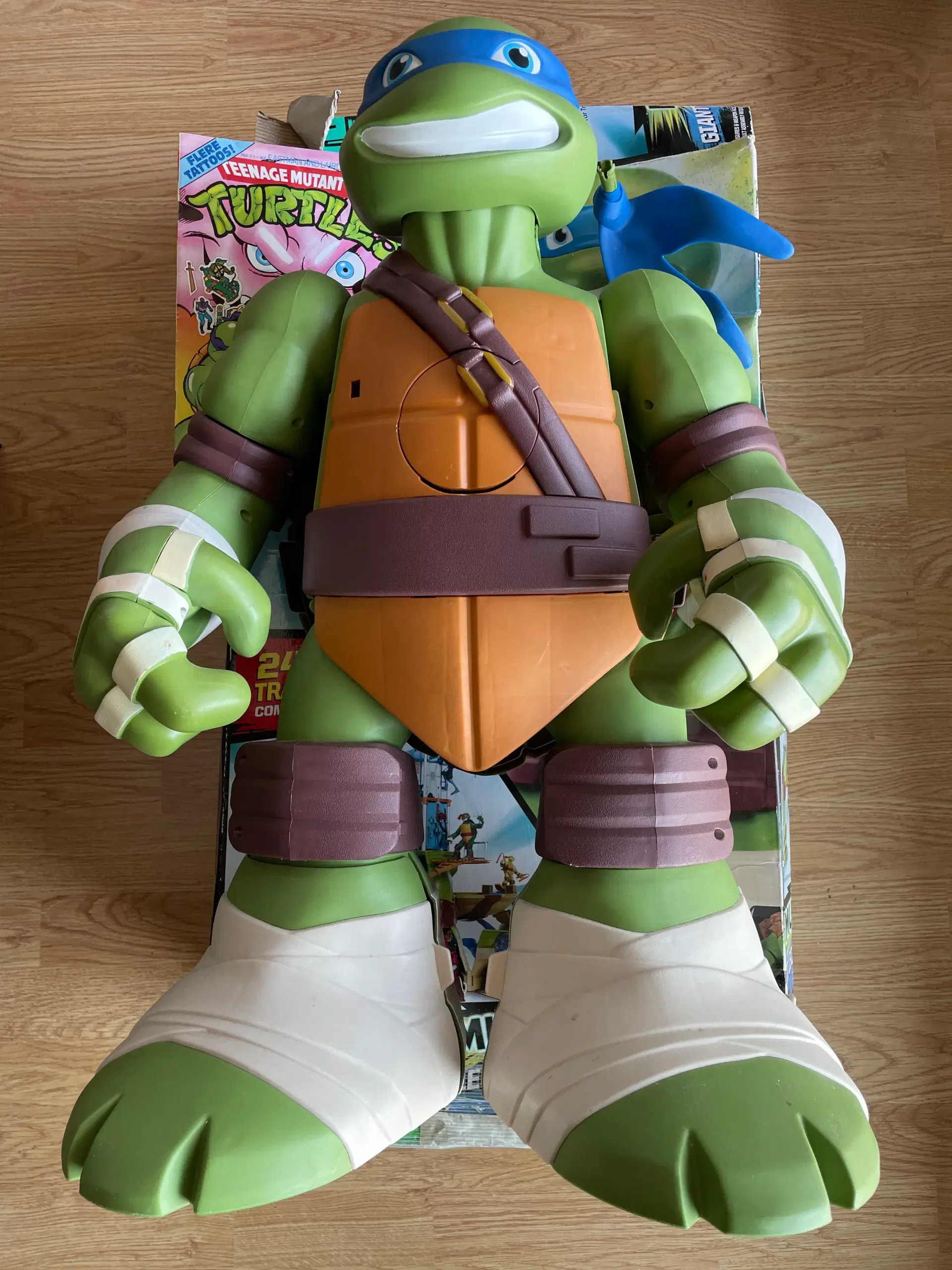 Stor Leonardo Mutant Ninja Turtles Playset m æske