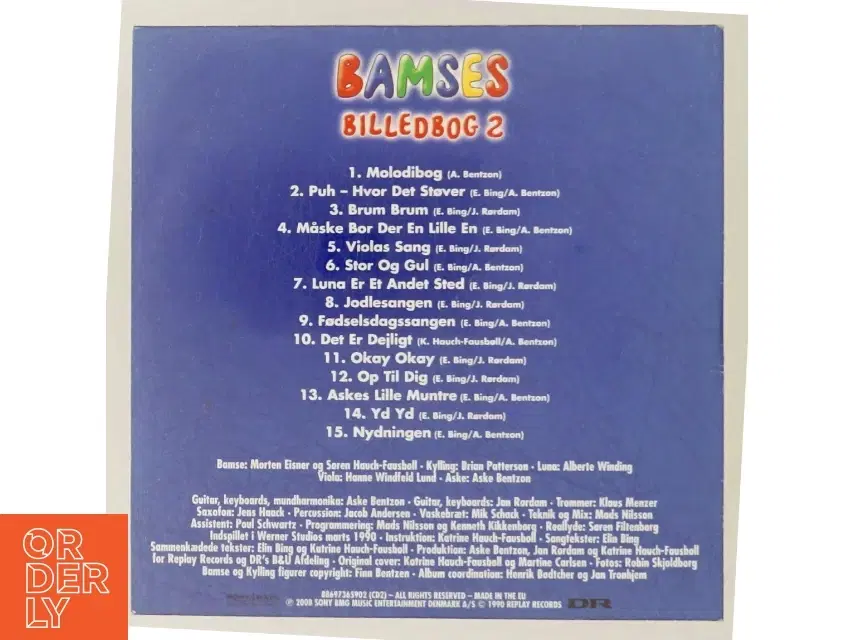 Bamses Billedbog 2 - CD fra Sony Music Entertainment Denmark