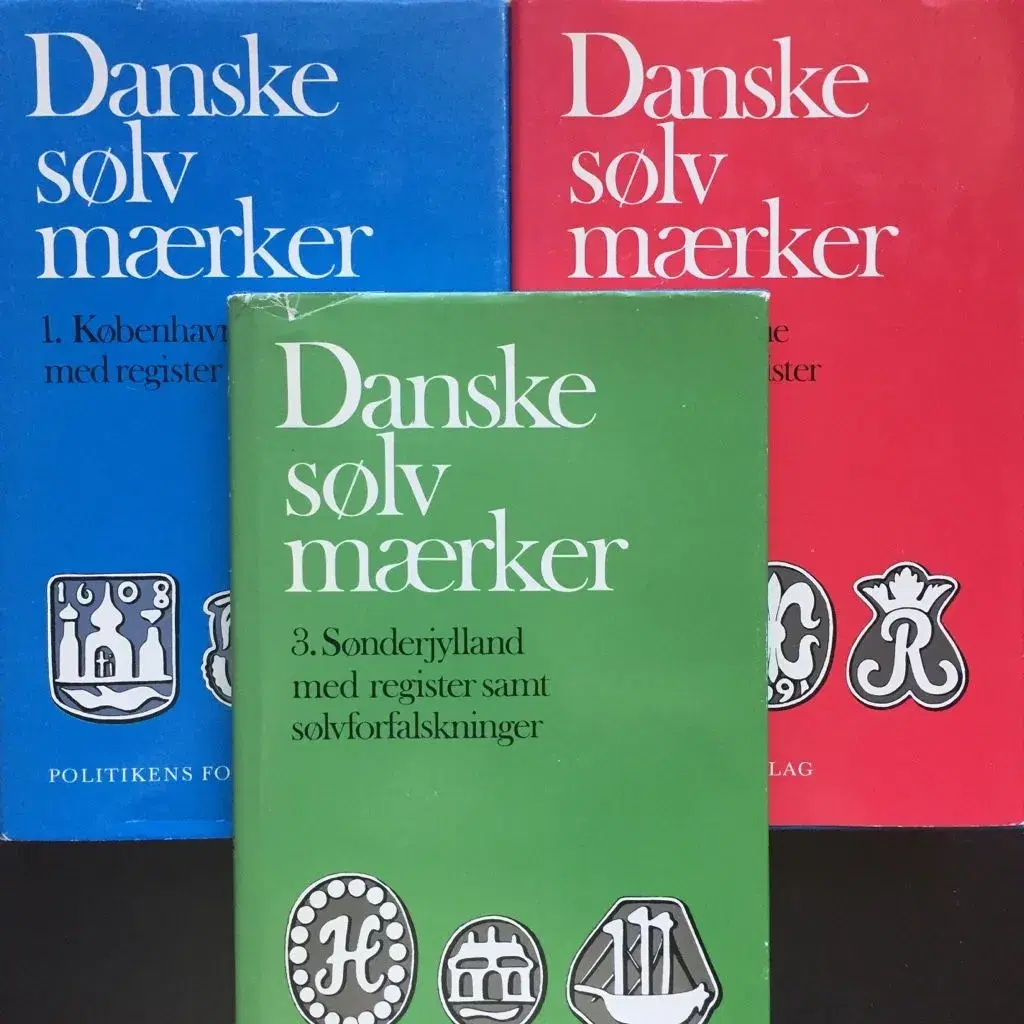 DANSKE SØLVMÆRKER 1-3 - Chr A Bøje