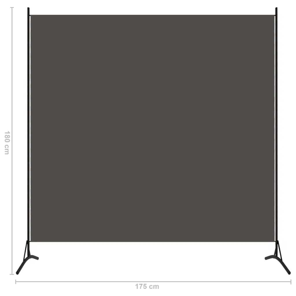 1-panels rumdeler 175x180 cm antracitgrå