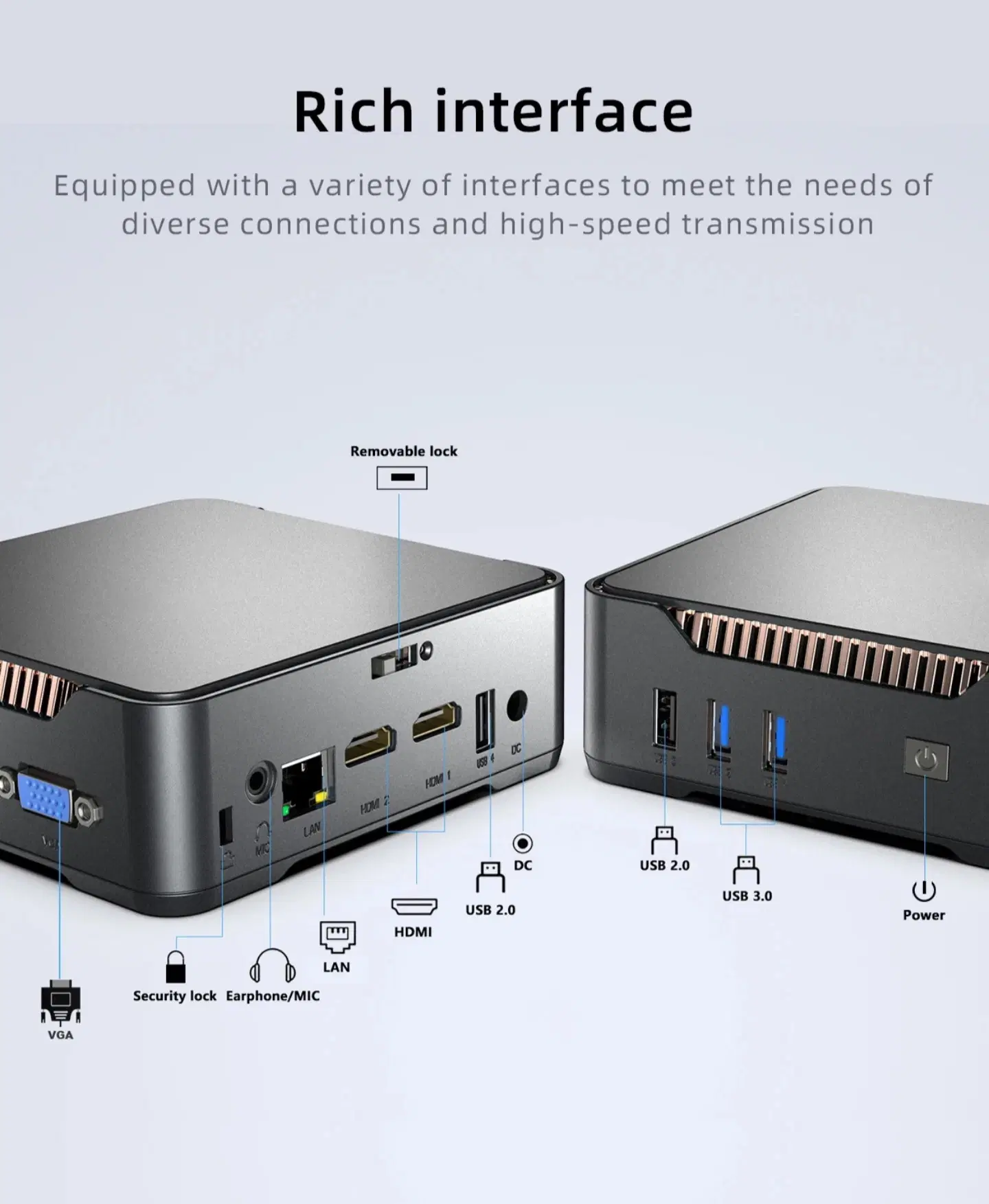 Stationær mini pc