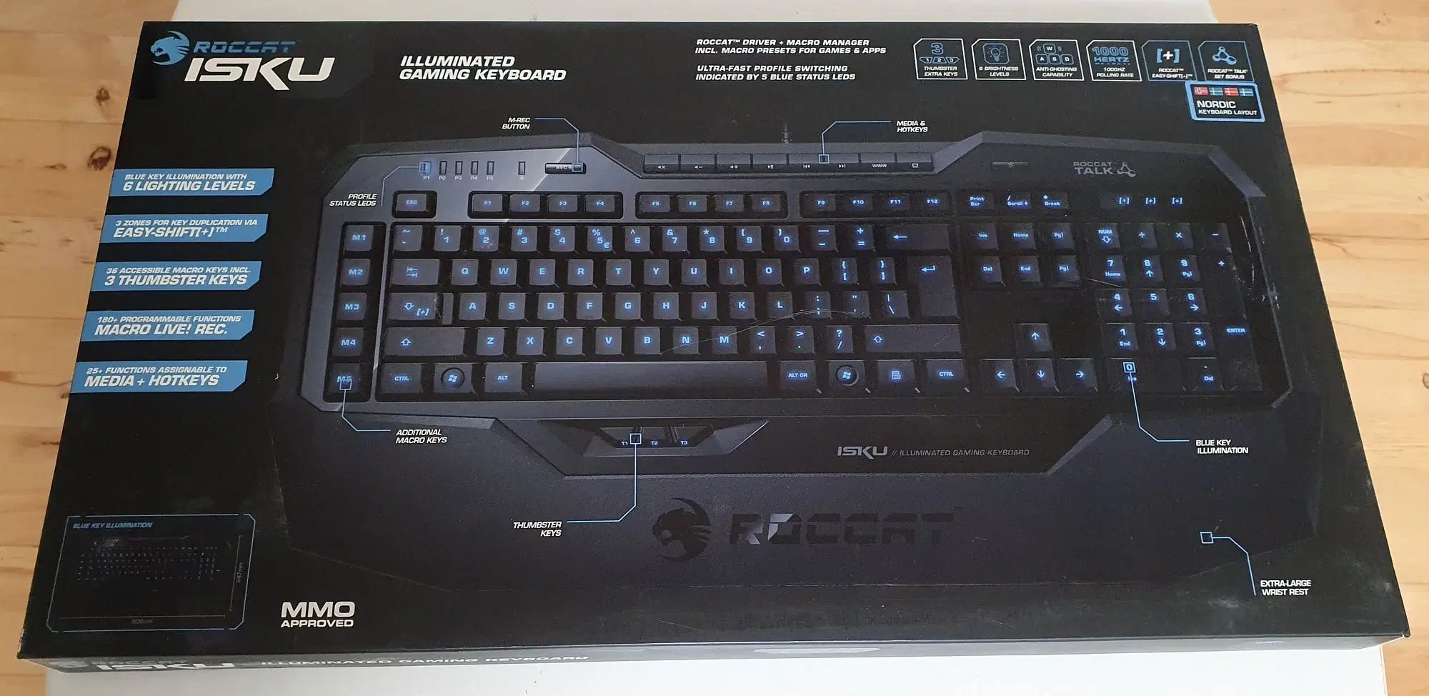 ROCCAT Isku Illuminated gaming tastatur