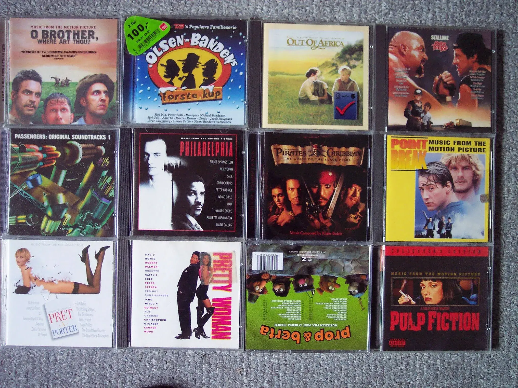 100 Film CD-SOUNDTRACKs sælges stykvis