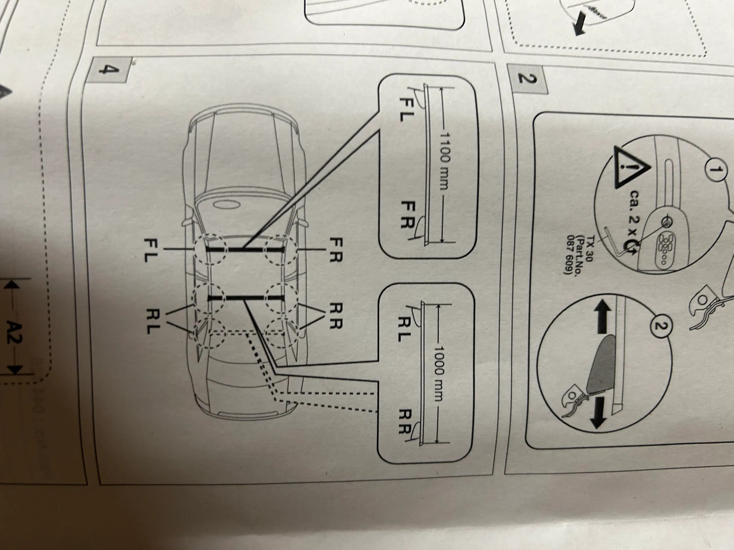 Opel Tagbøjler