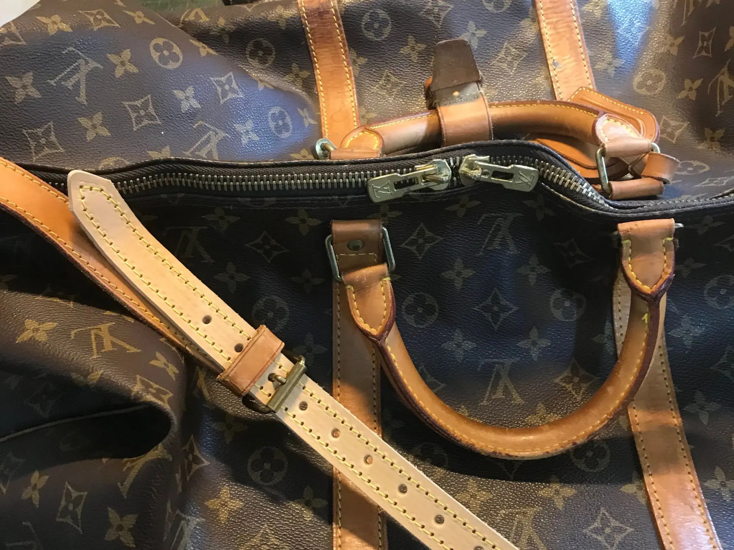 Ny skulder rem i natur kernelæder Louis Vuitton