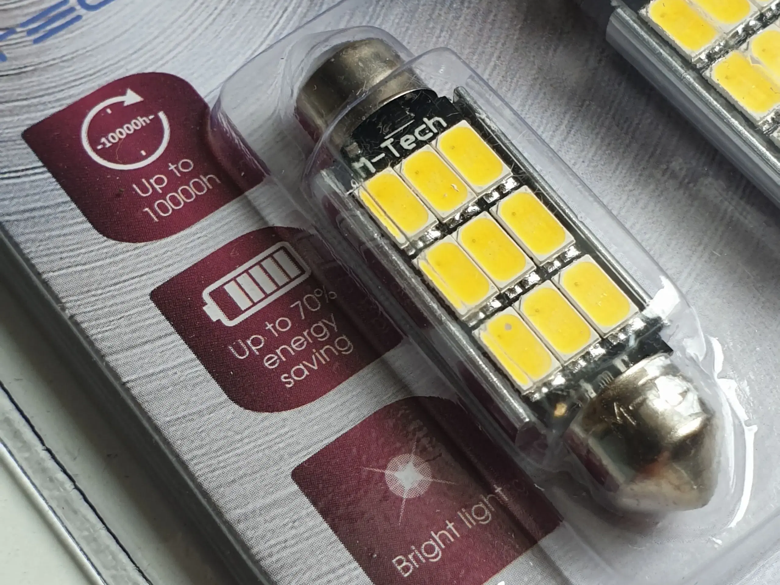 LED Pærer 2 x 9 SMD 5630 LED CANBUS C5W C10W