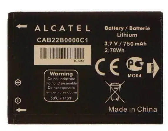 Originalt Alcatel CAB22B0000C1 batteri Li-Ion 37V