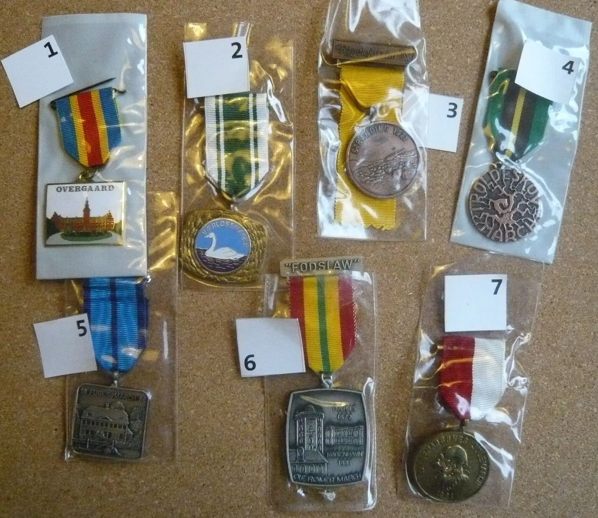 Diverse medaljer (6)