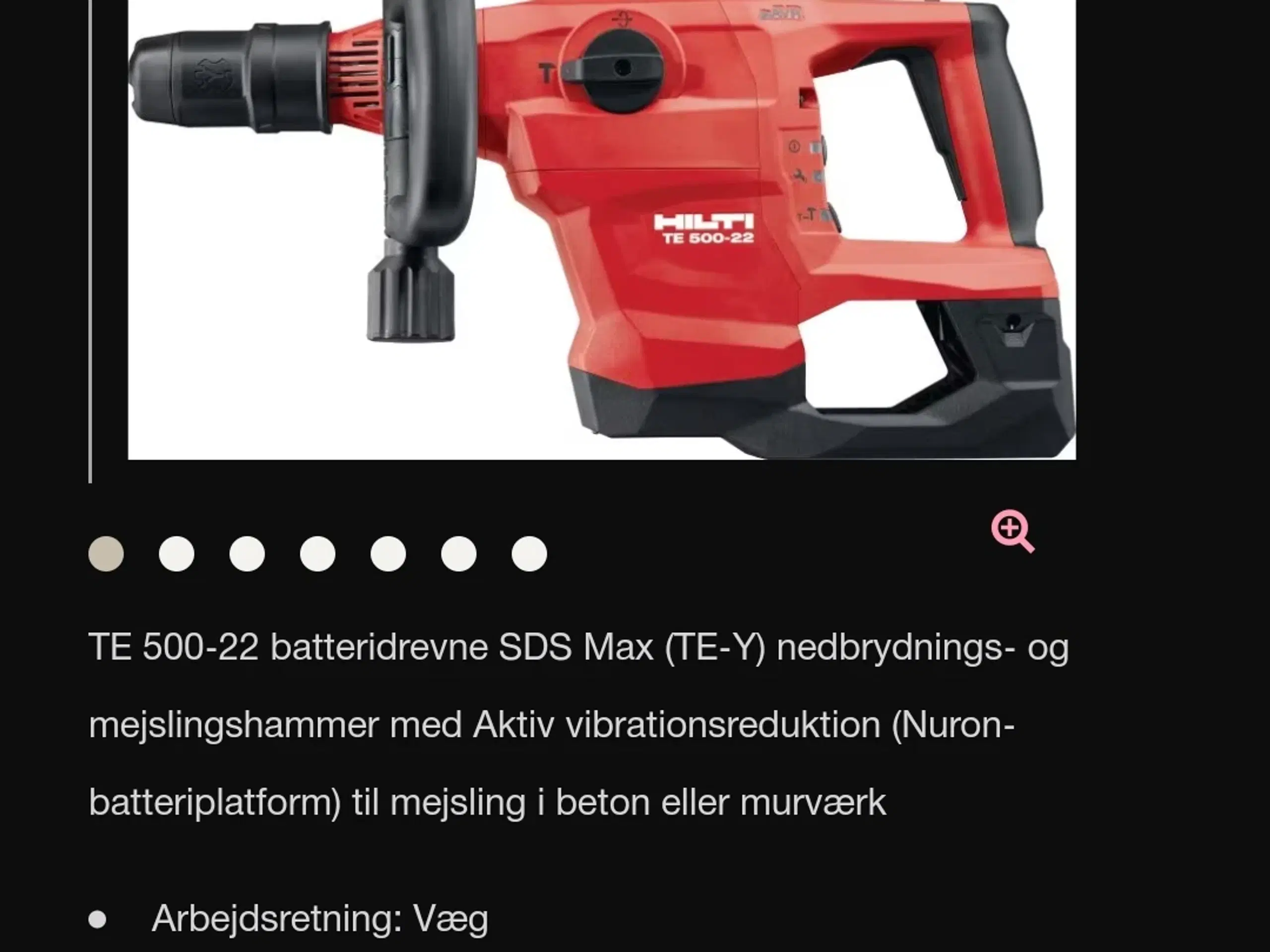 Mejselhammer fra Hilti TE 500 avr