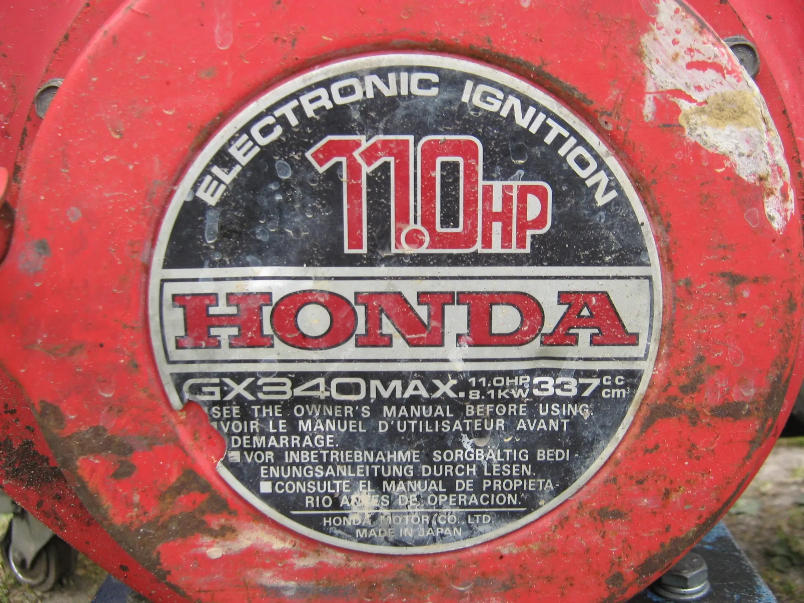 Honda GX340 11 HK motor m elstart