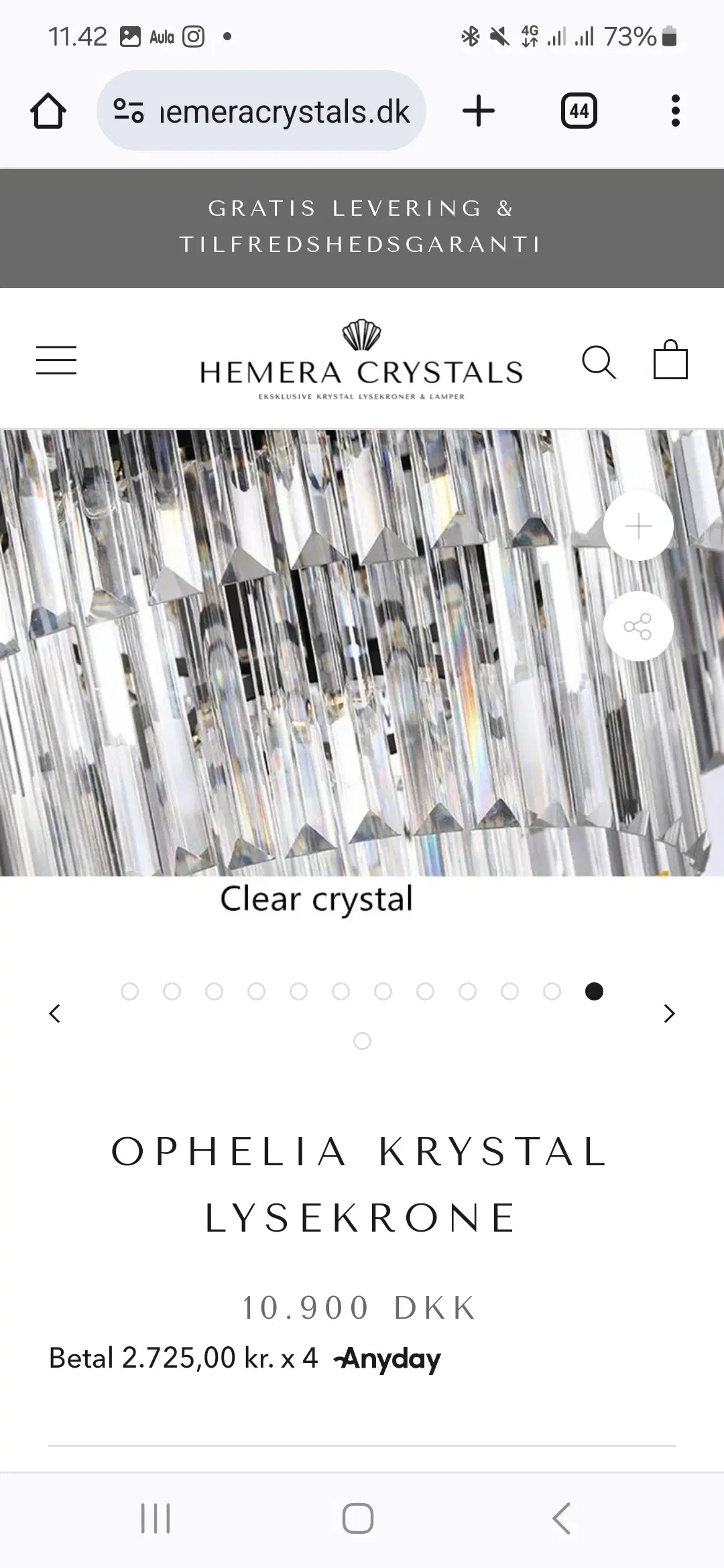 Hemera crystal lysekroner