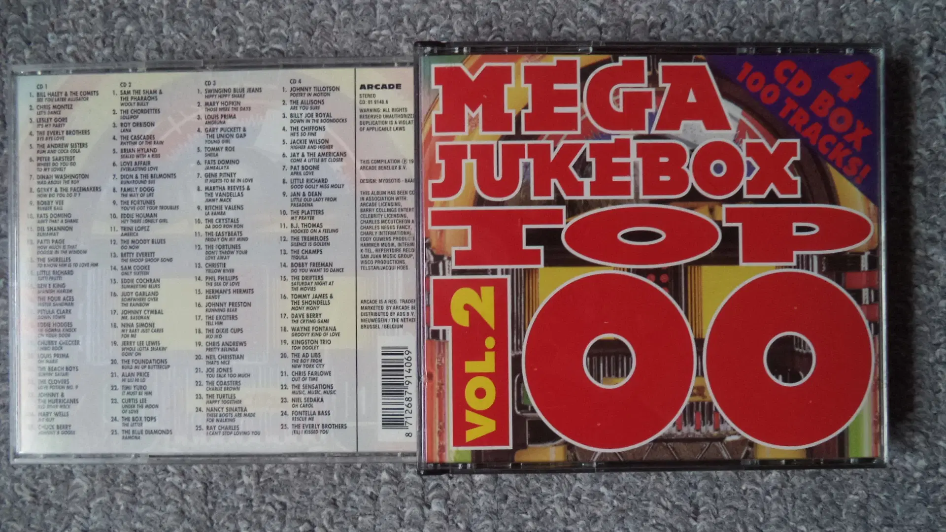 Opsamling ** Mega Jukebox Top 100 Volume 2 (4-CD)