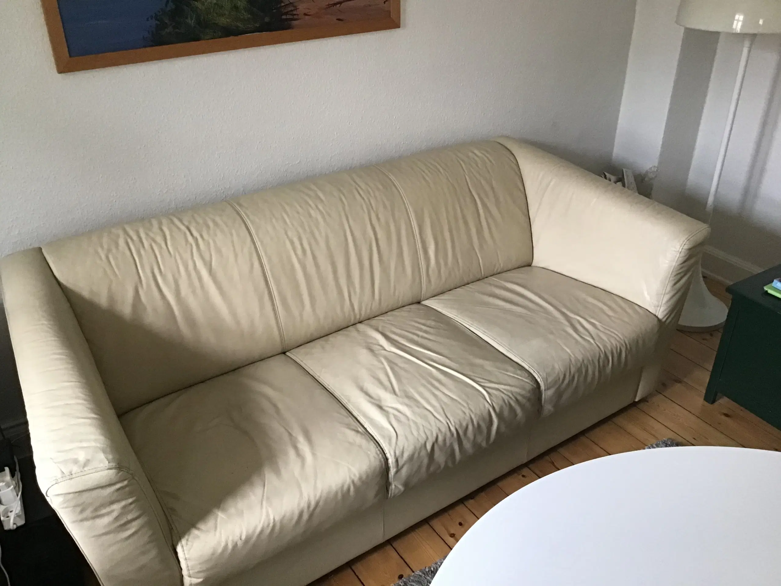 2p og 3p lædersofa sælges