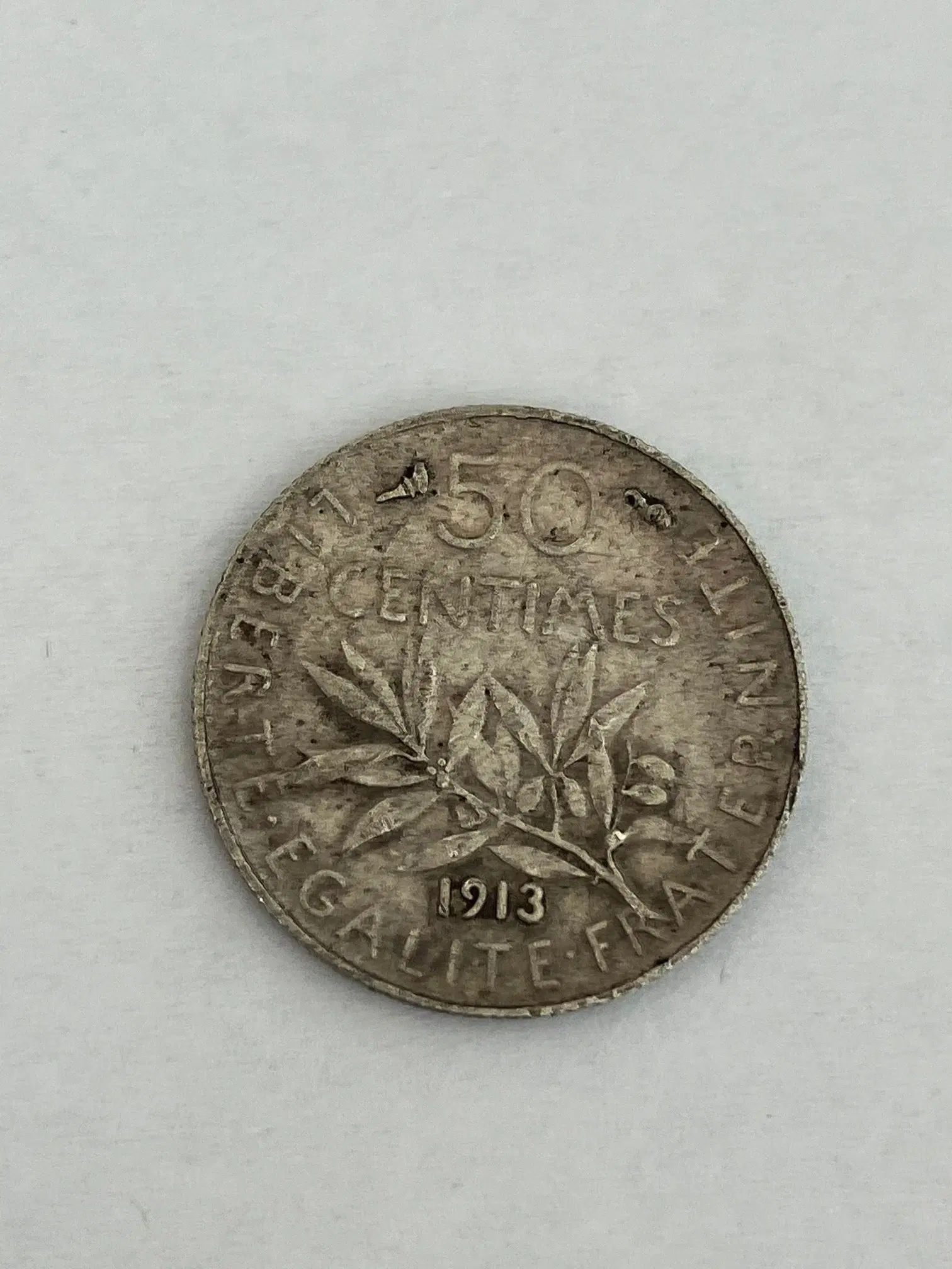 50 Centimes 1913 France