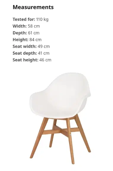 Ikea stol i god stand sælges