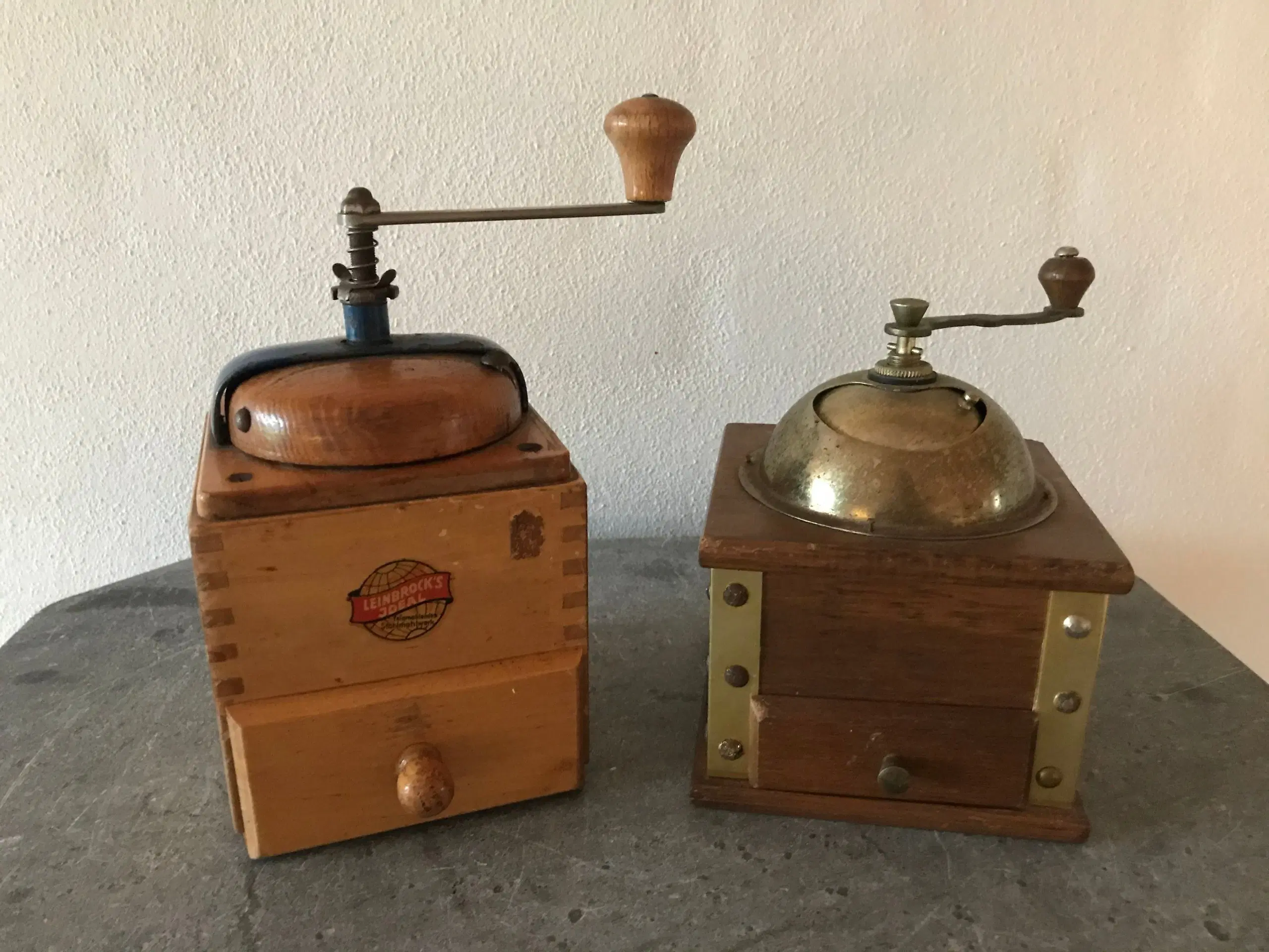 2 stk vintage kaffemøller