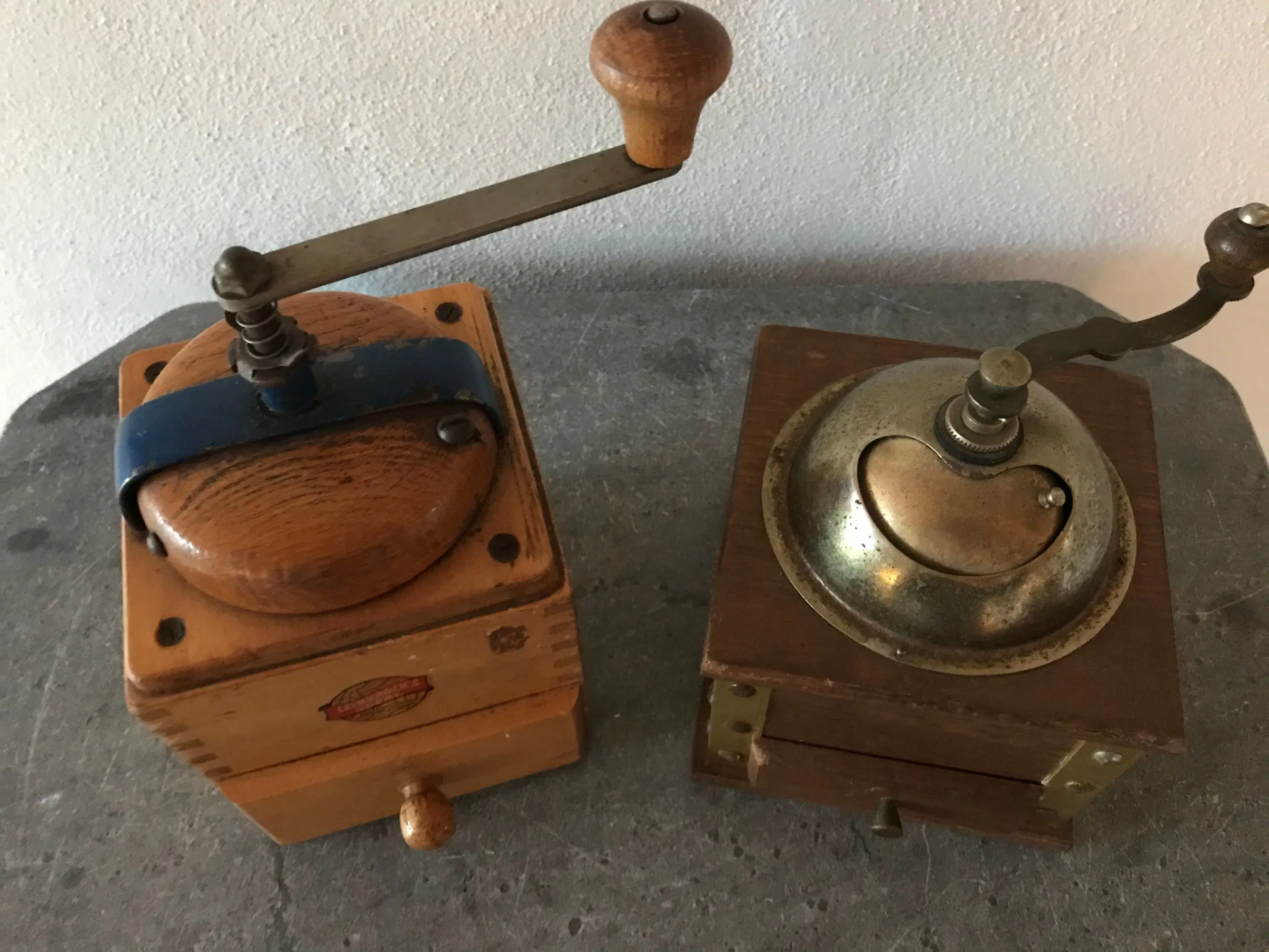 2 stk vintage kaffemøller