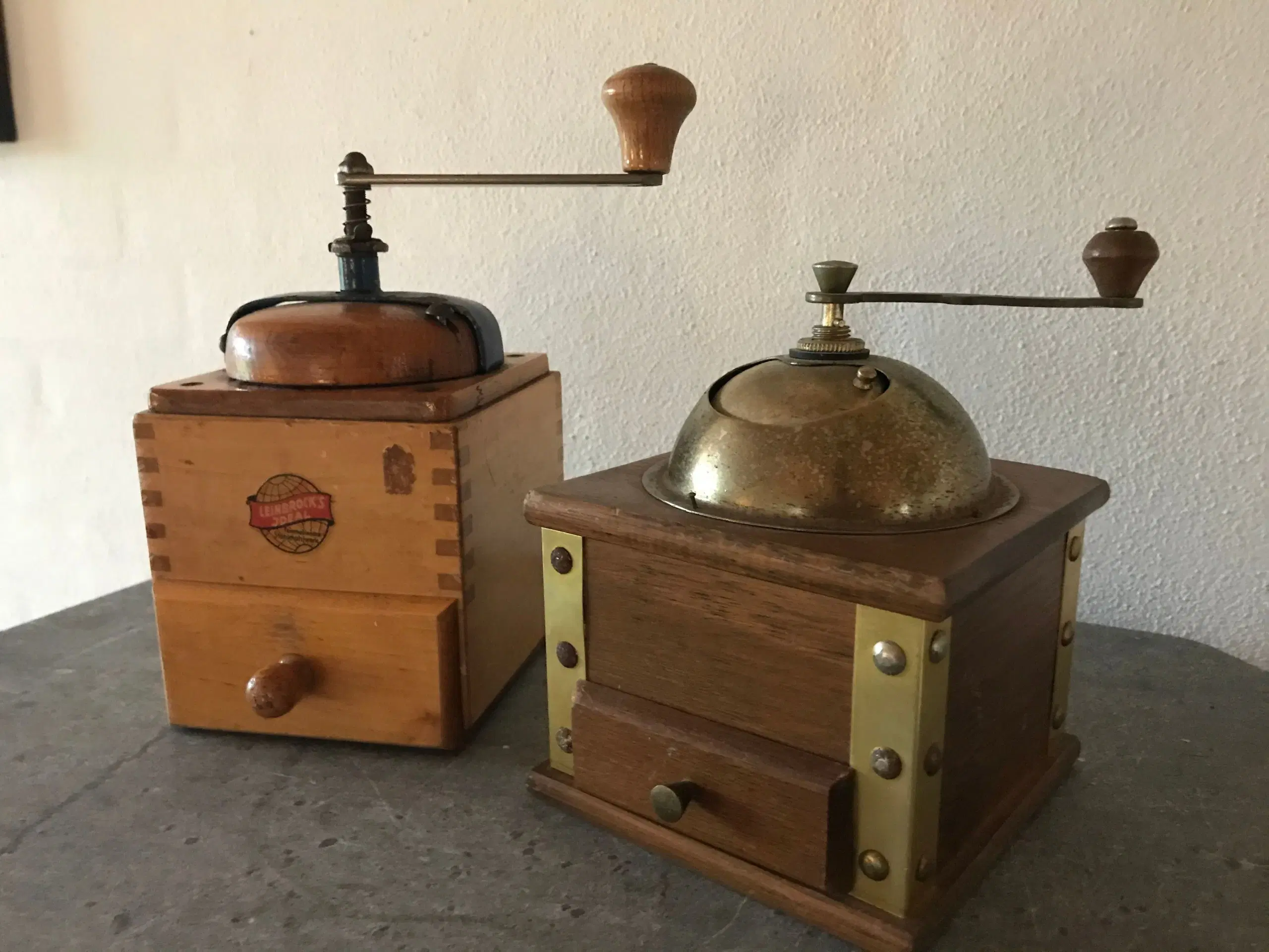 2 stk vintage kaffemøller