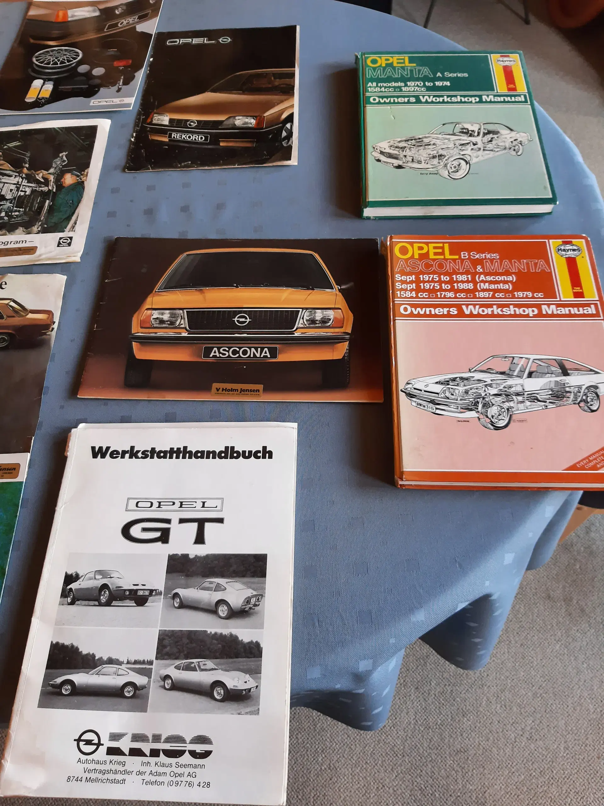 OPEL  brochure og reservedele katalog