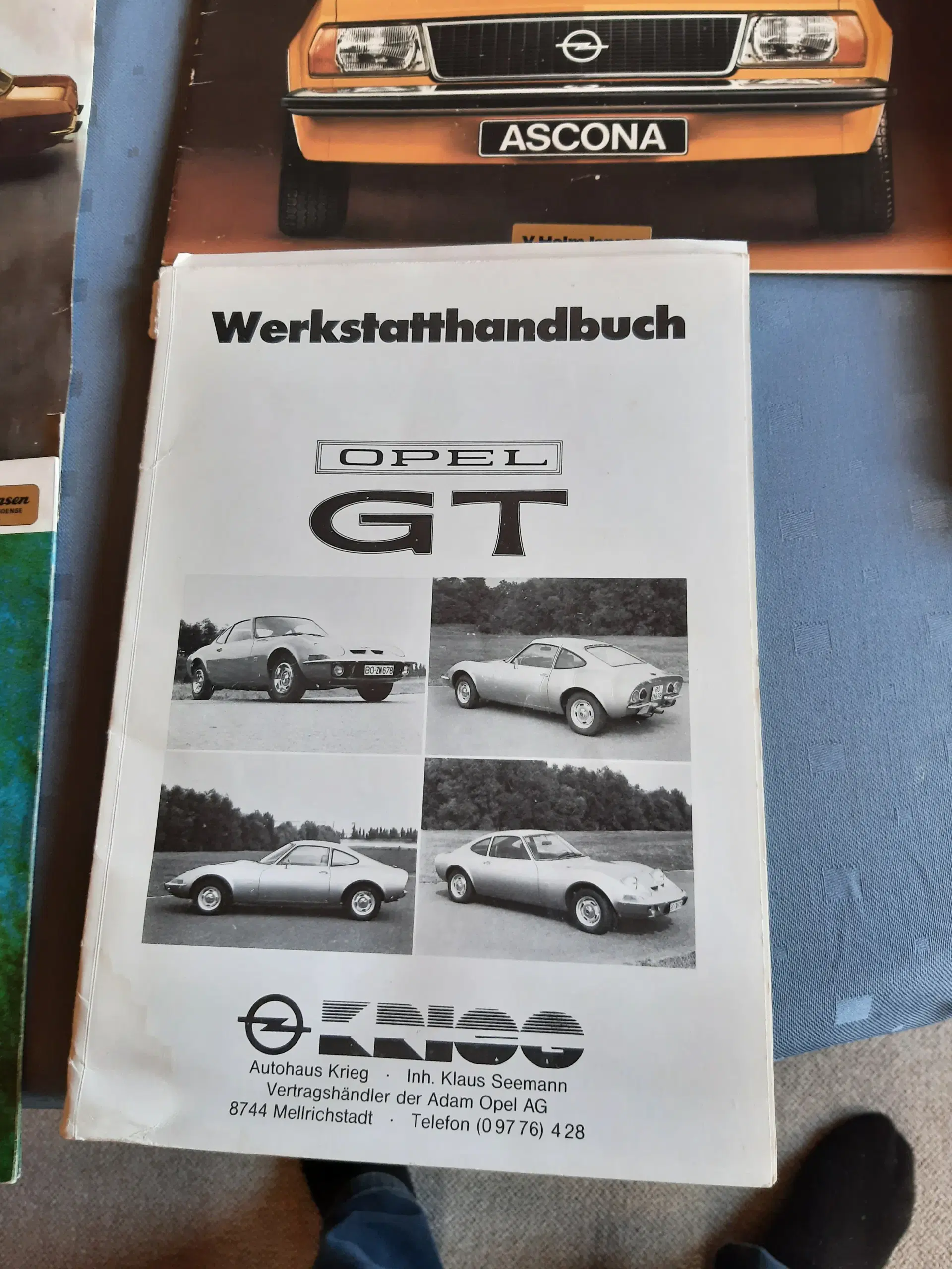 OPEL  brochure og reservedele katalog