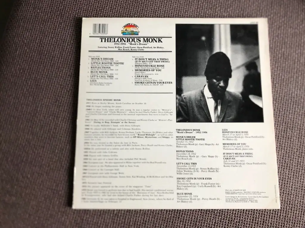 Thelonious Monk - Monk’s Dream