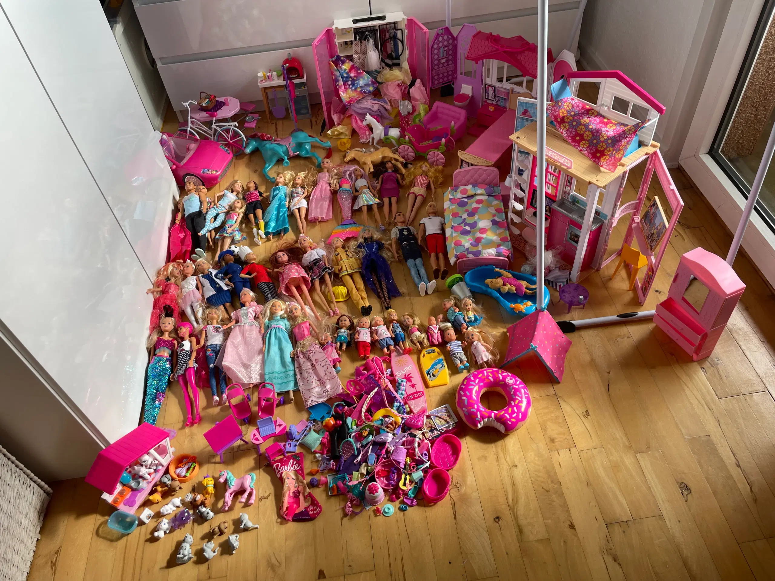 Stor Barbie samling