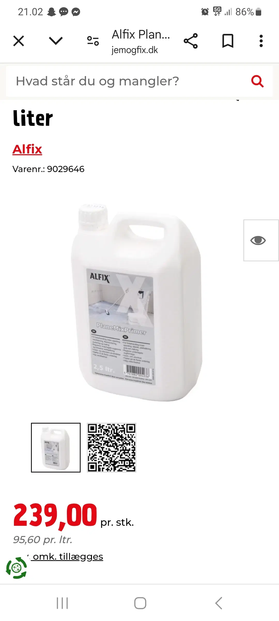 Alfix plane Mix Primer 25 liter